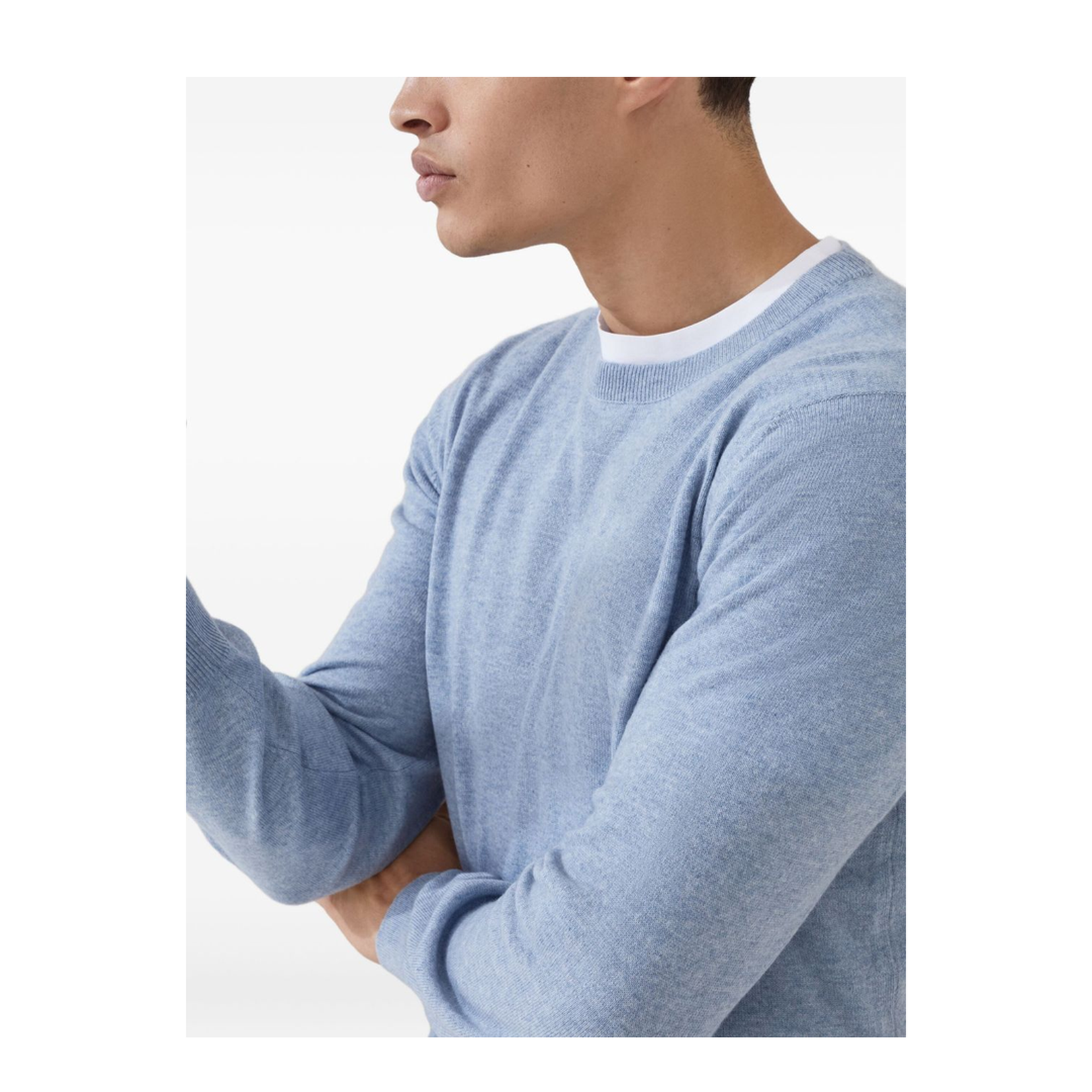 Cashmere Sweater in Denim - Image 2