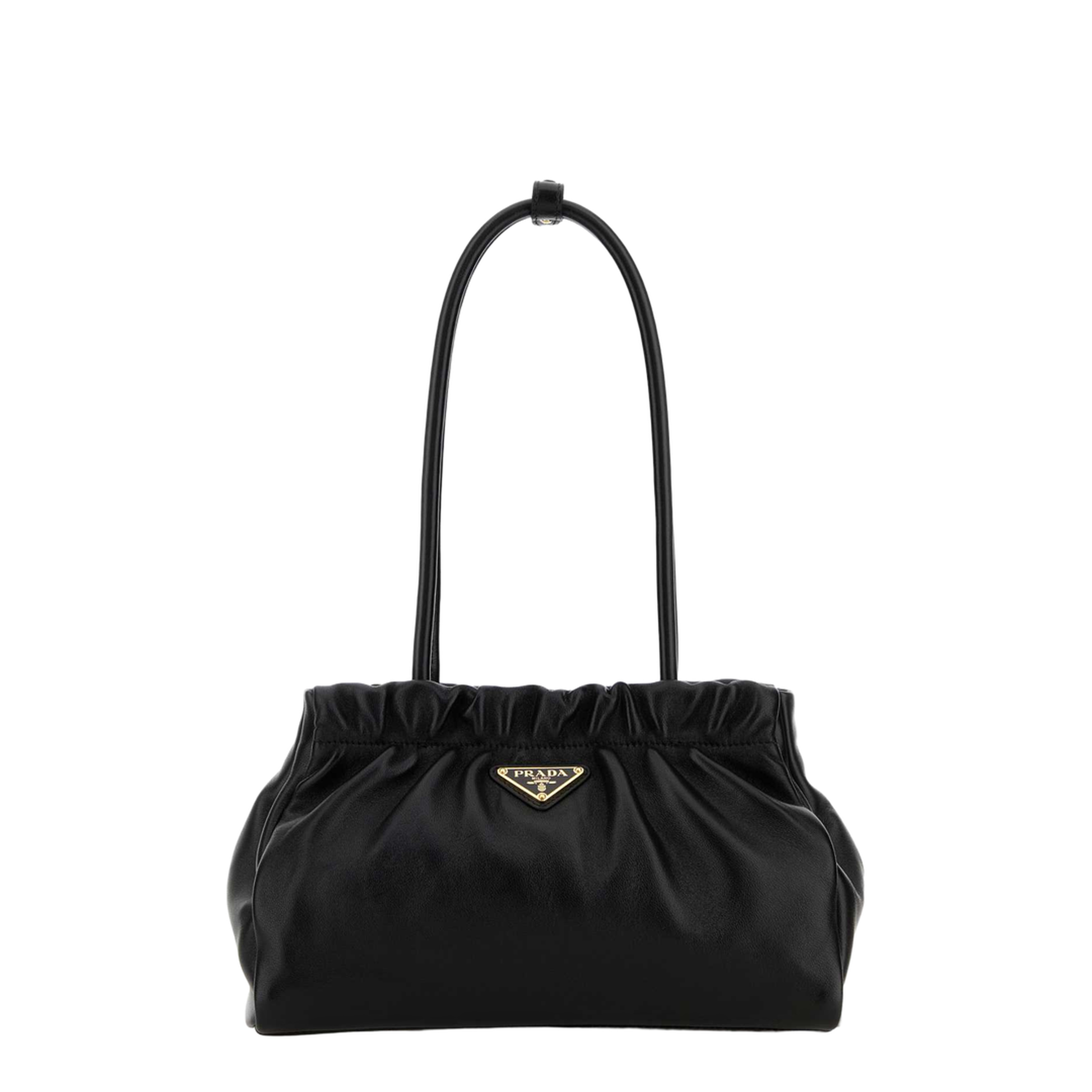 Nappa Leather Shoulder Bags - Black - Image 1