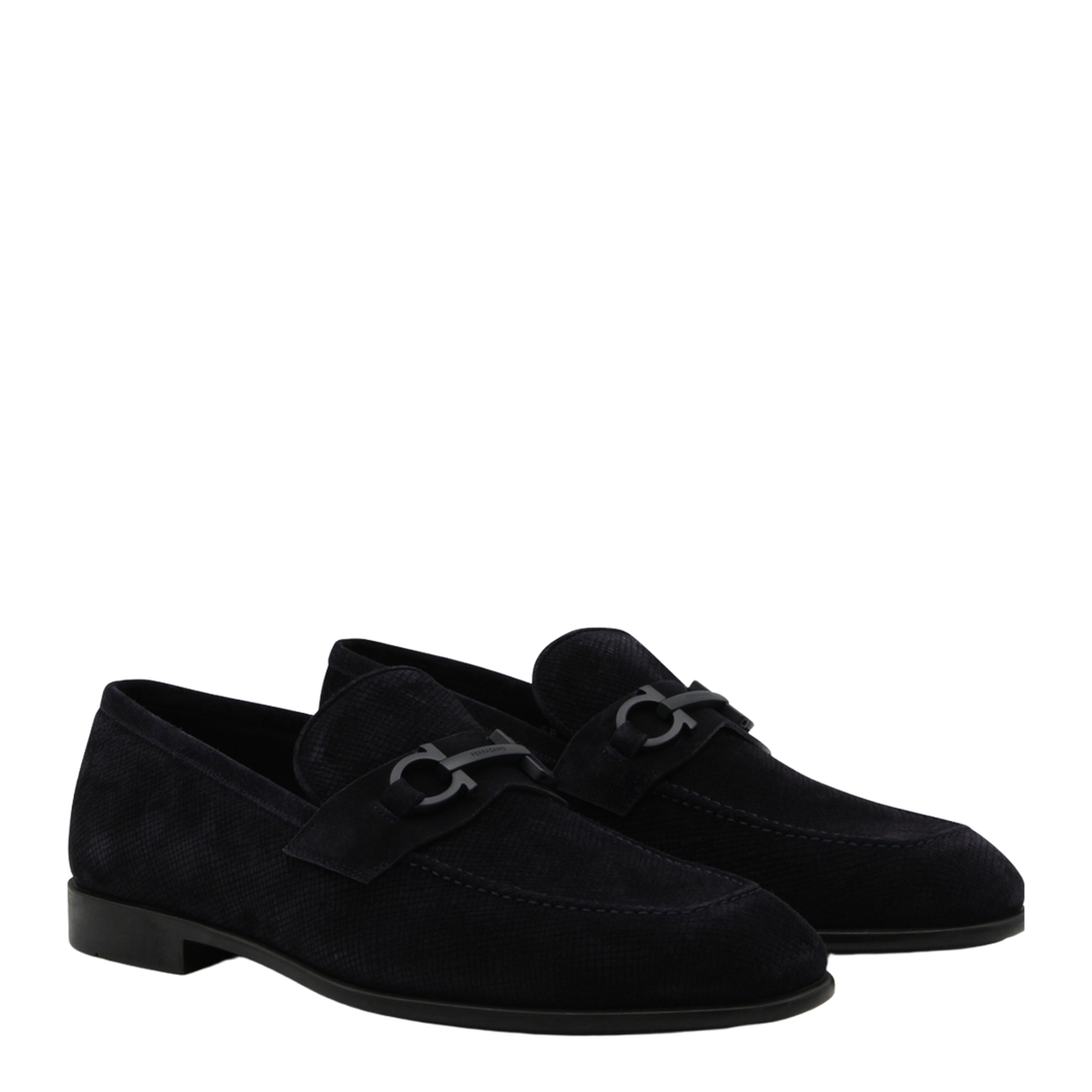 Navy Leather Loafers - Image 4