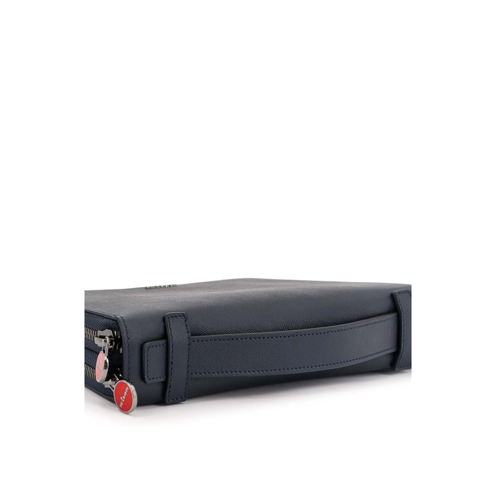 Leather Briefcase Blue - Image 4