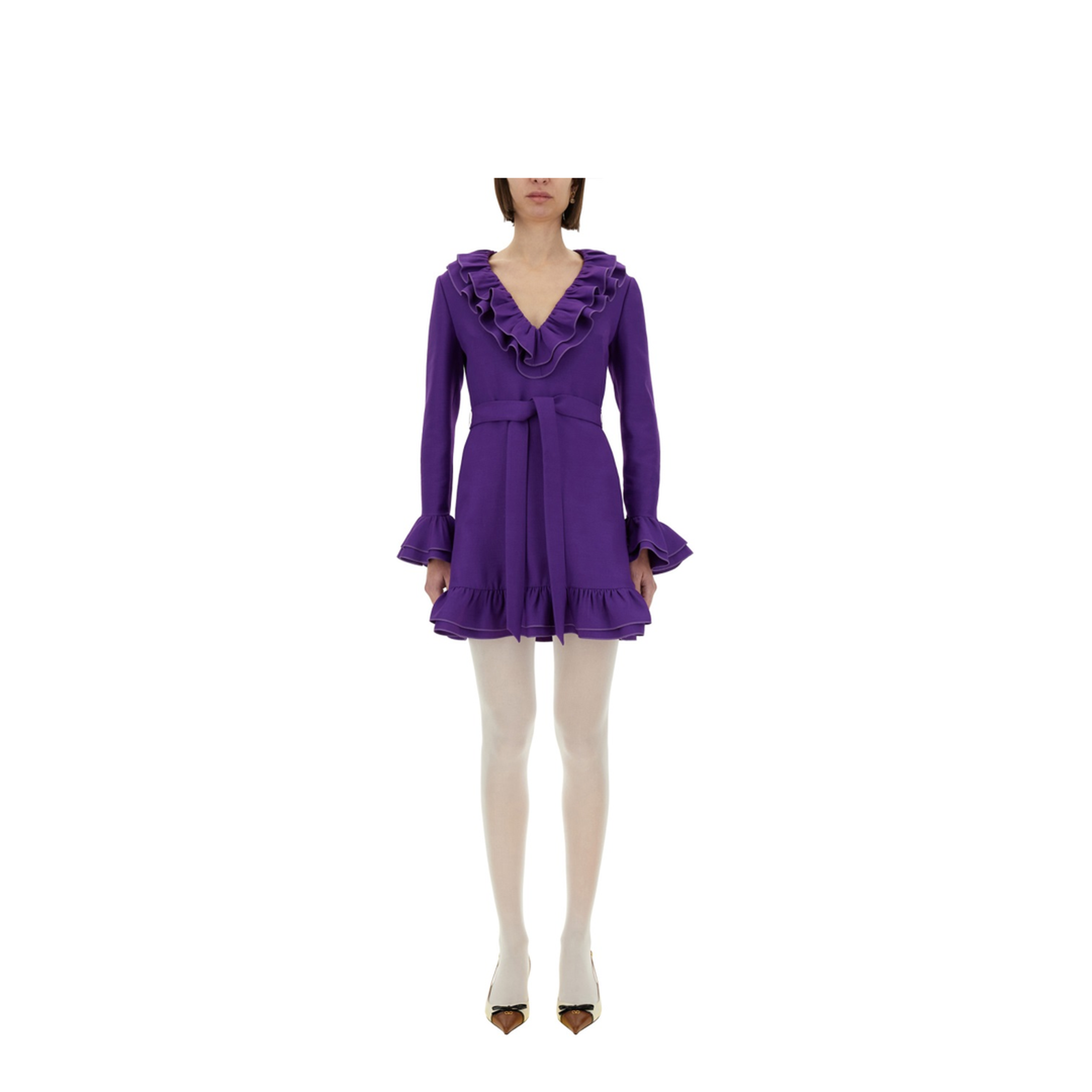 Crepe Couture Mini Dress - Image 1