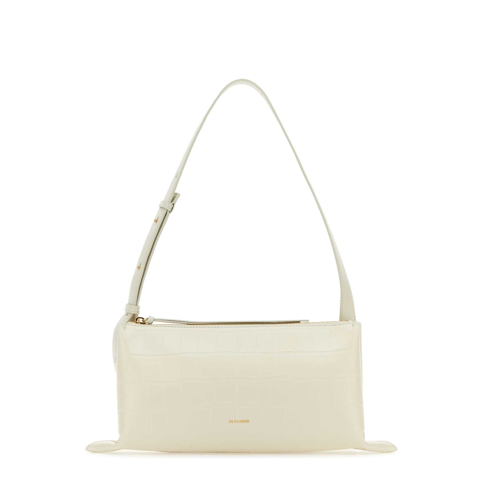 Ivory Leather Small Empire Shoulder Bag - Image 1