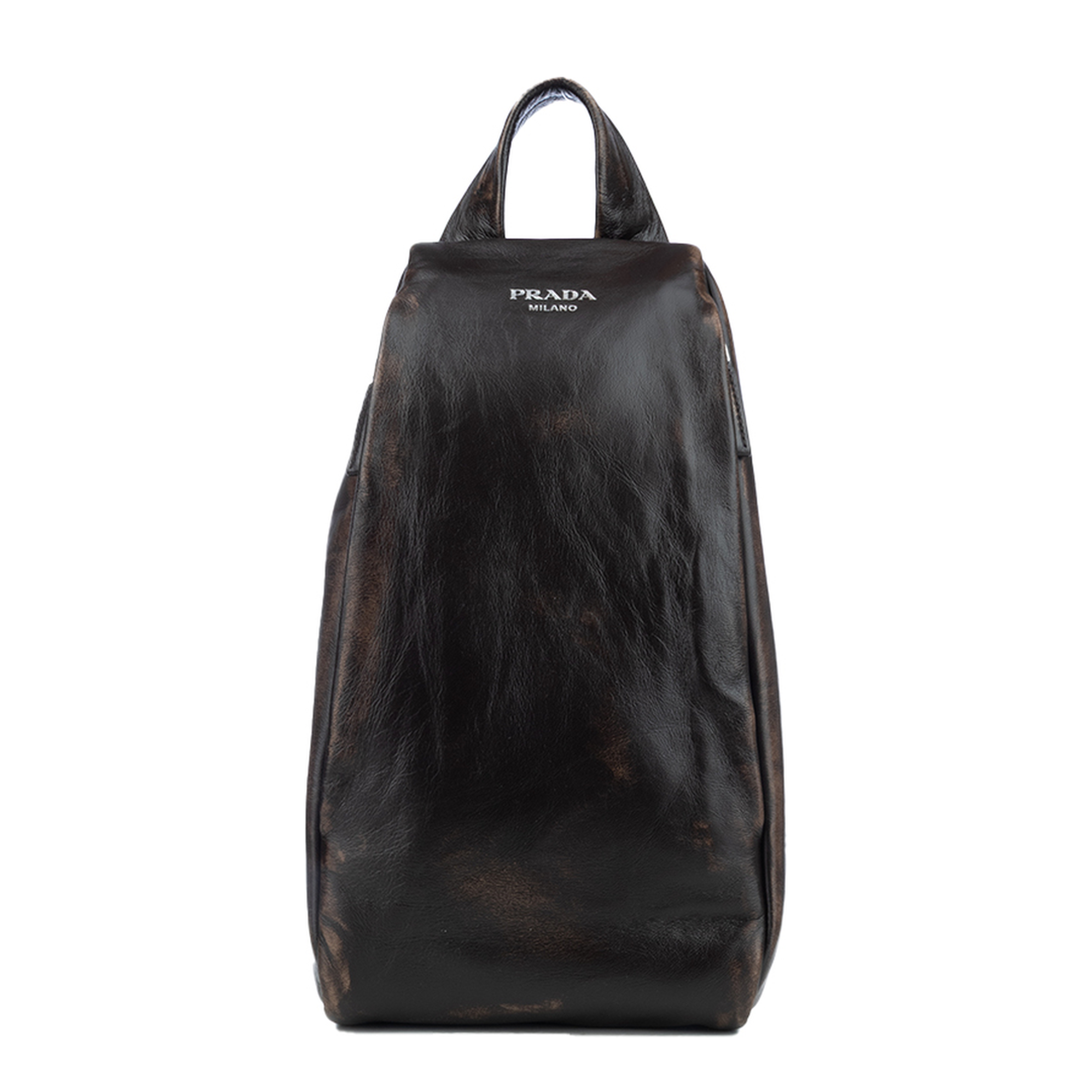 Lambskin Backpack - Dark Brown - Image 1