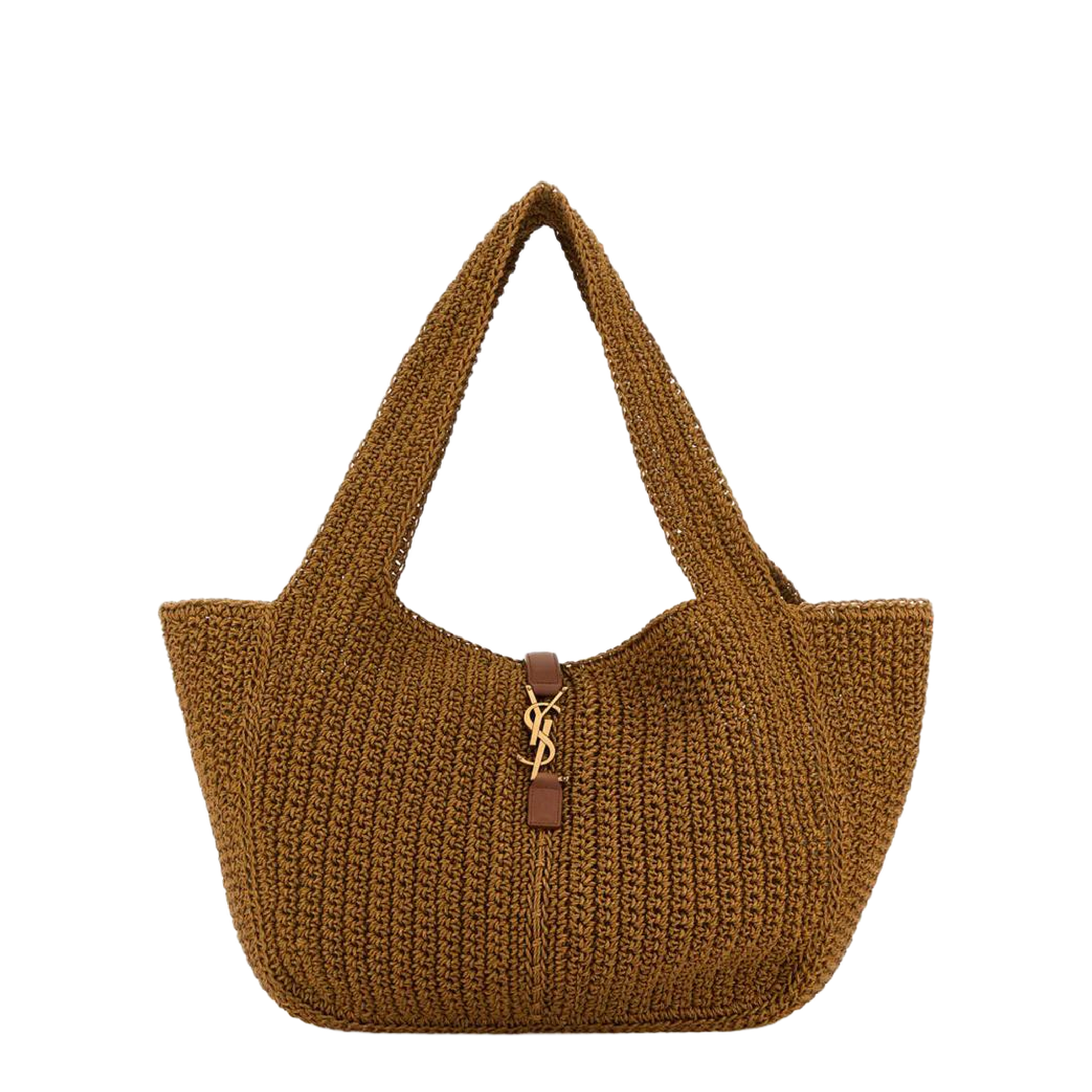 Le 5 à 7 Cord and Leather Tote Bags - Brown - Image 1