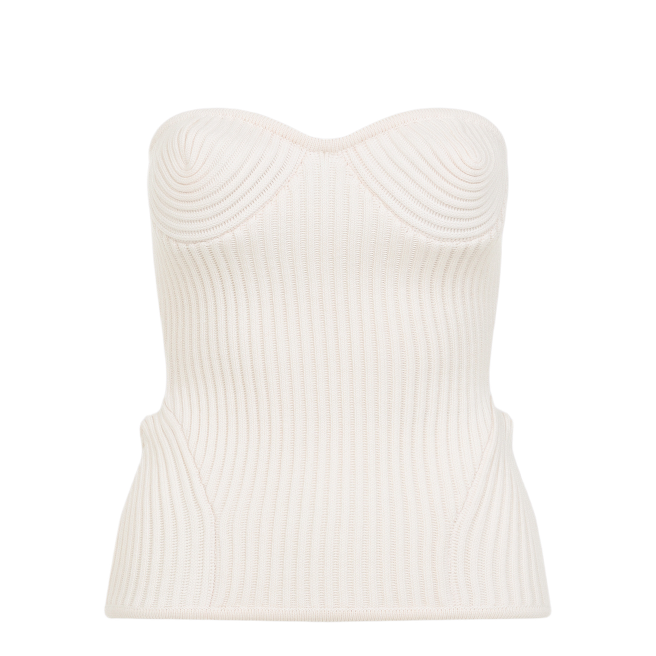 Merino Wool Ribbed Stretch Corset - Image 1