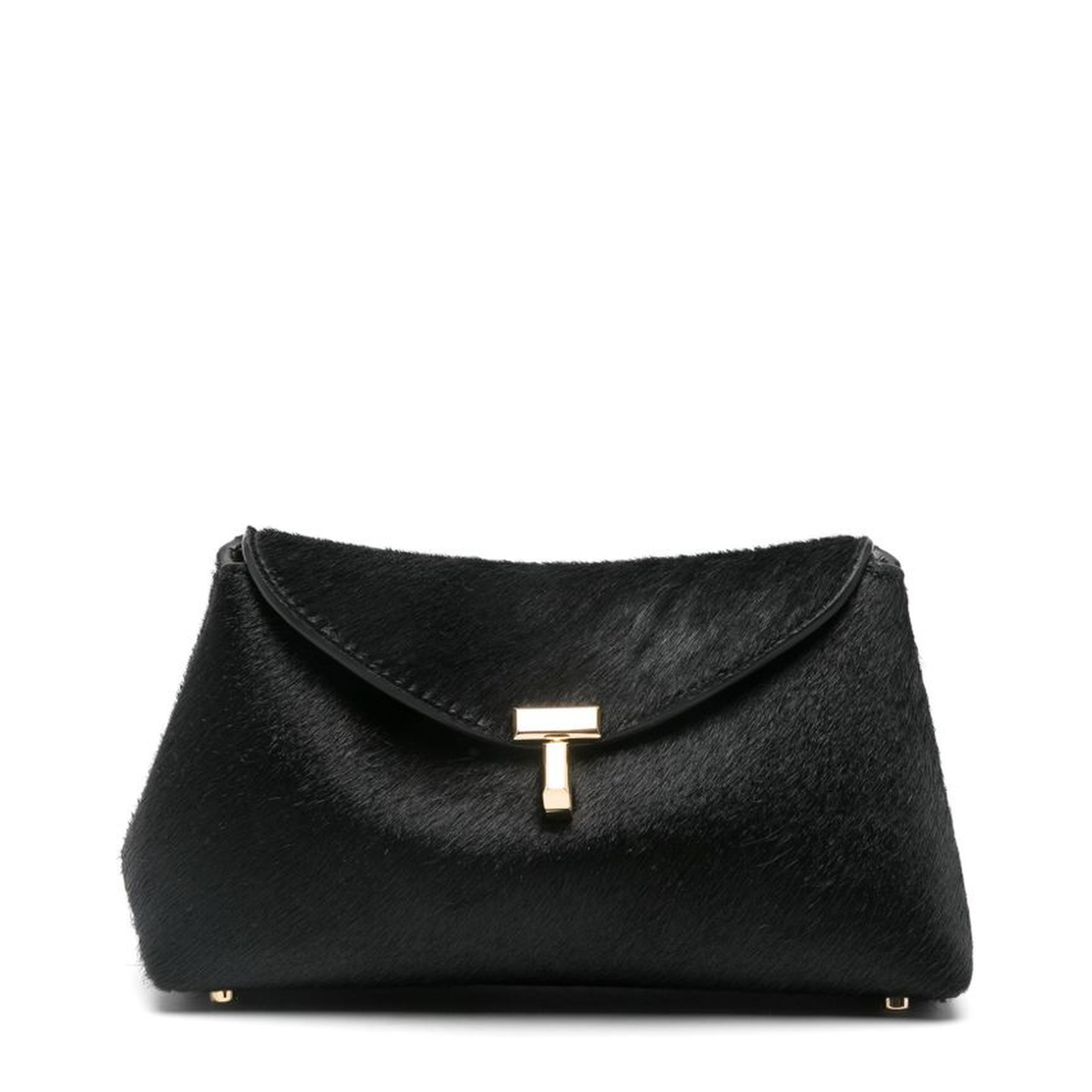 T-Lock Mini Pony Hair Clutch - Black - Image 1