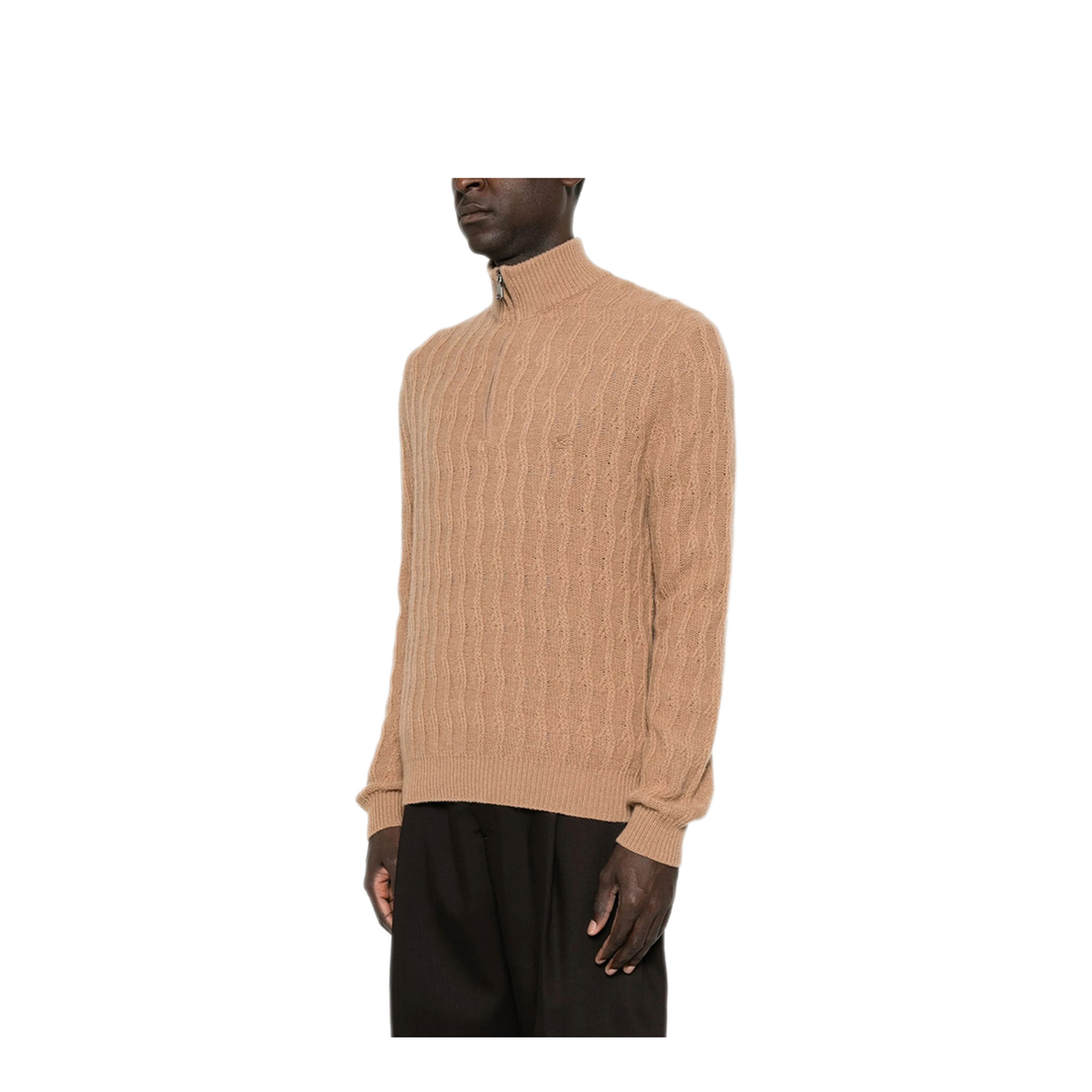 Roma Cashmere Quarter-Zip Jumper - Image 3