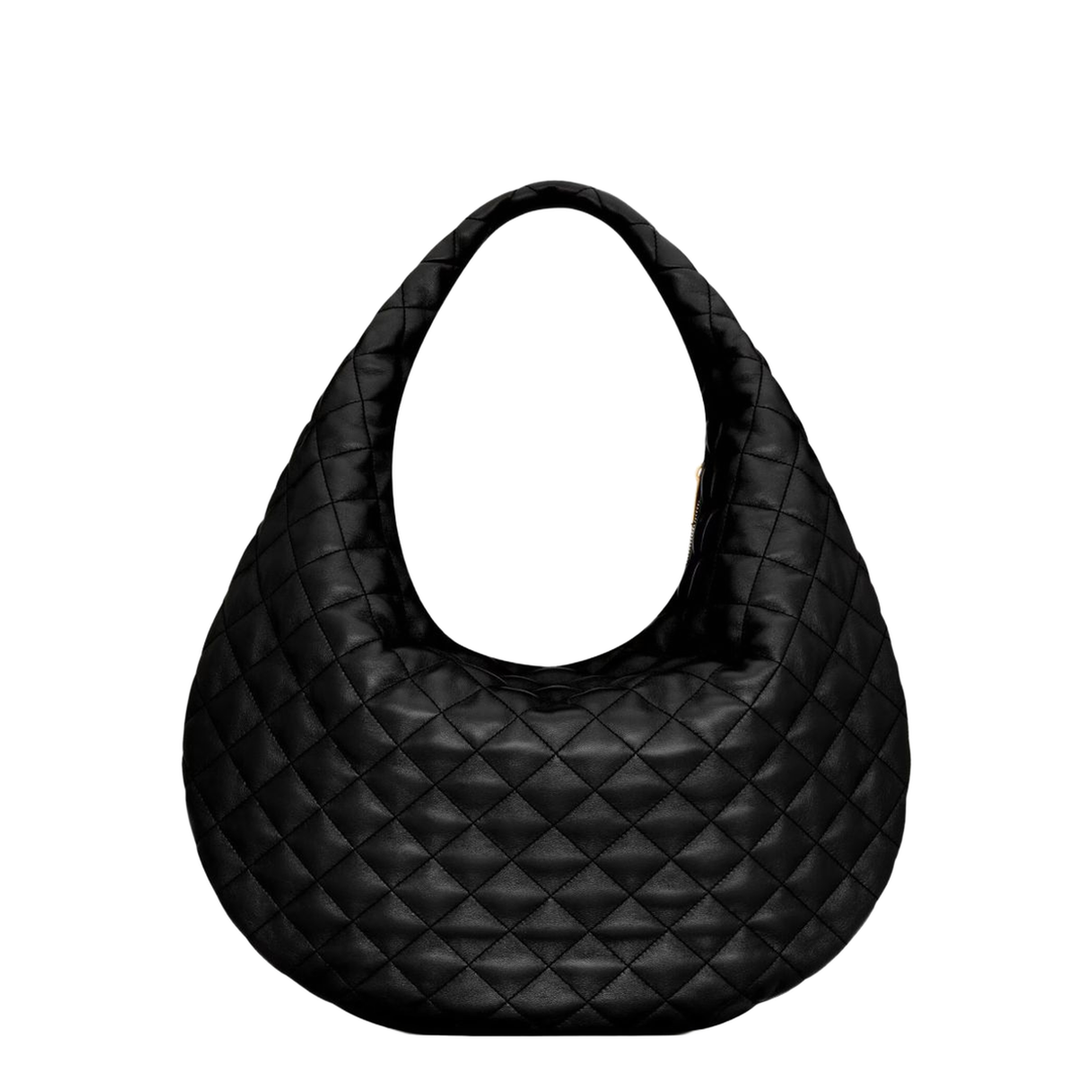 ICARE Hobo in Quilted Nappa in Black - Image 3