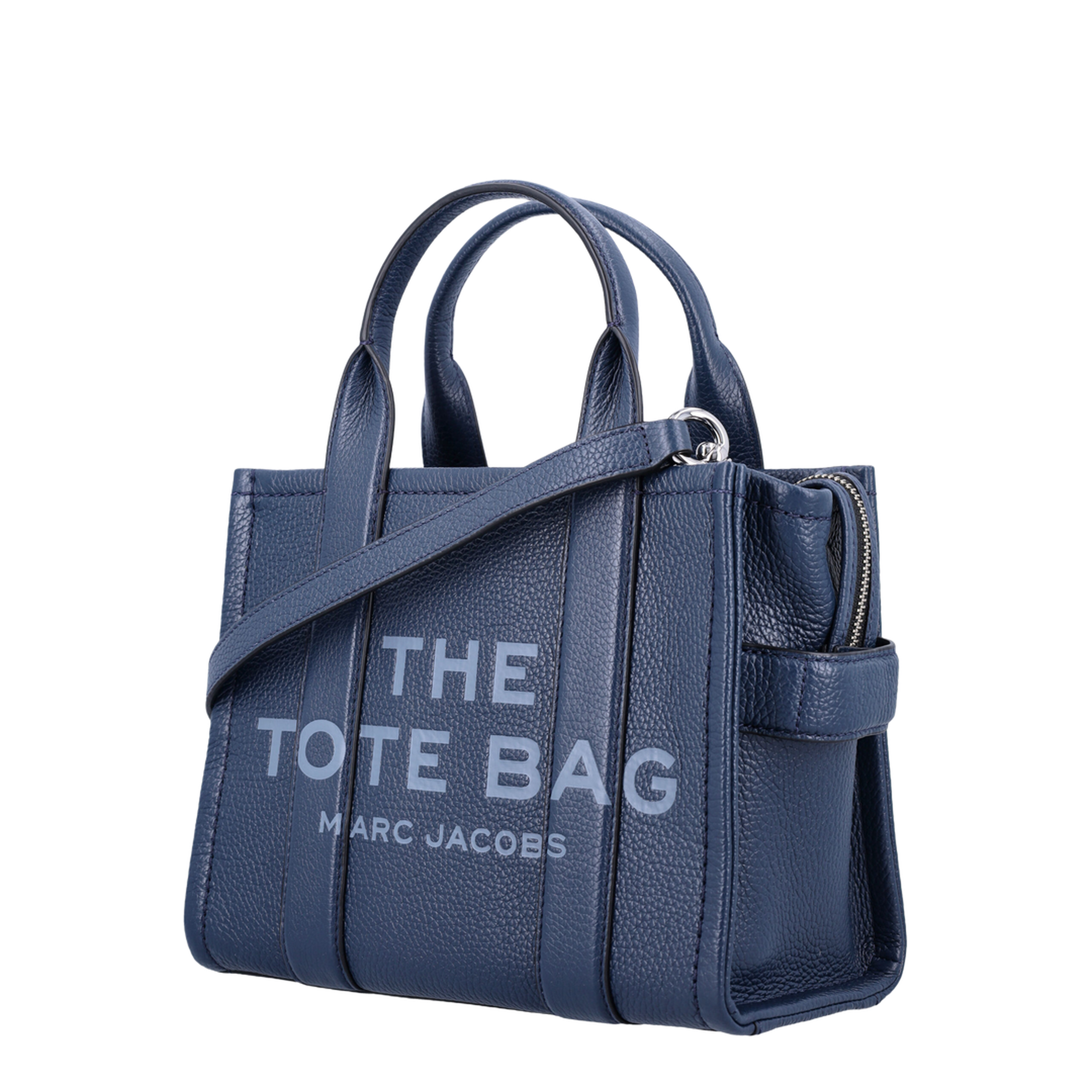 The Leather Small Full-Grain Leather Tote Bag - Blue Sea - Image 3