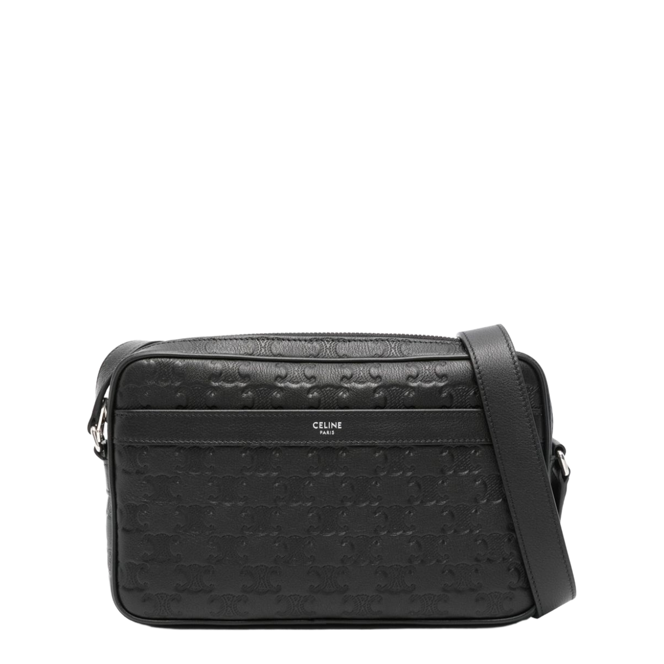Triomphe Embossed Medium Messenger Bag - Image 1