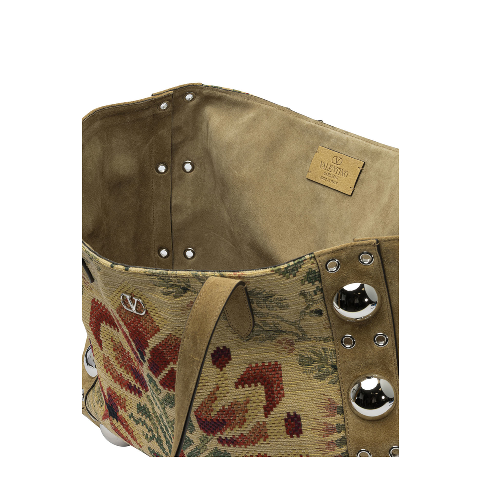 Medium Tote Bag in Jacquard Fabric - Image 5