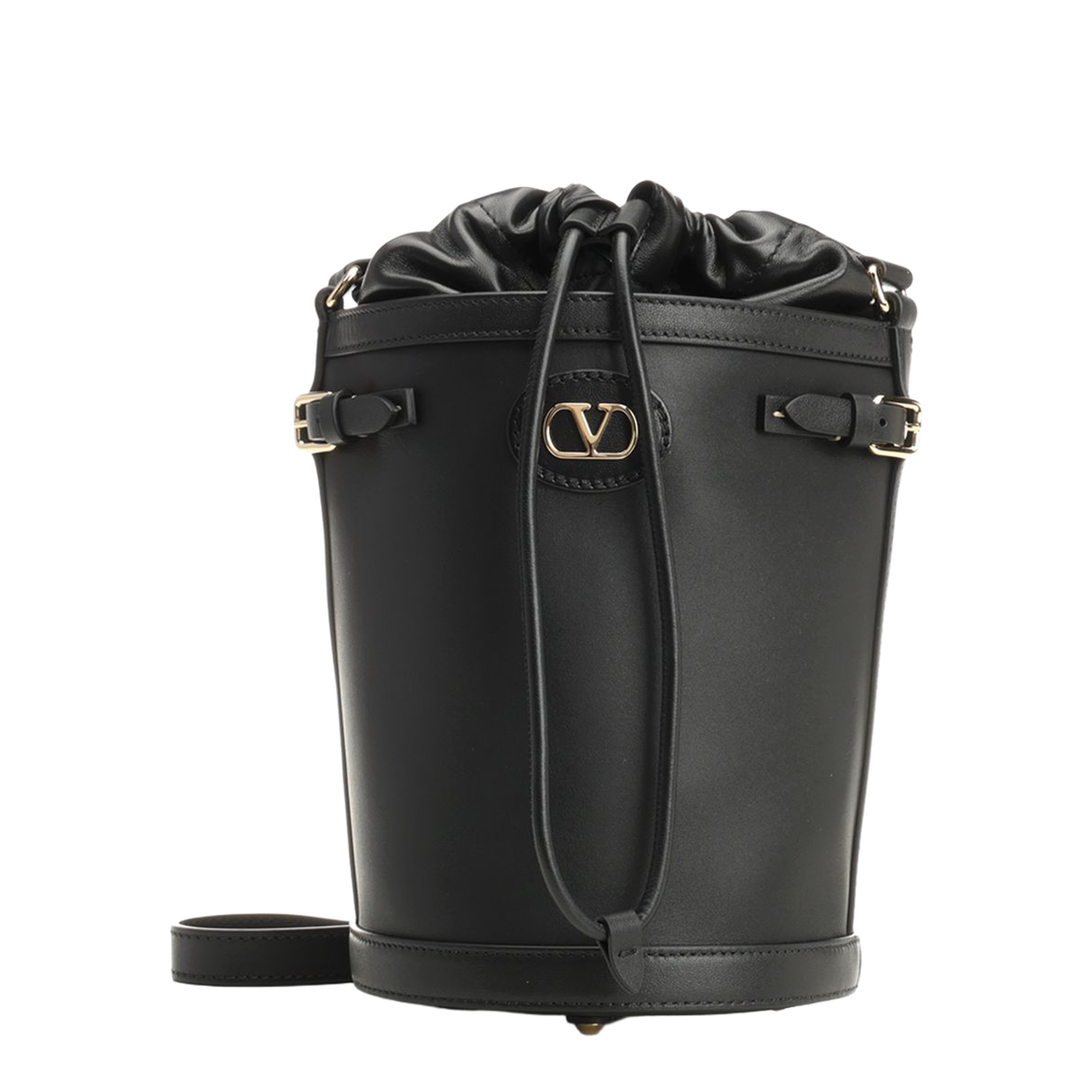 Antibes Bucket Bag Medium Leather - Black - Image 1