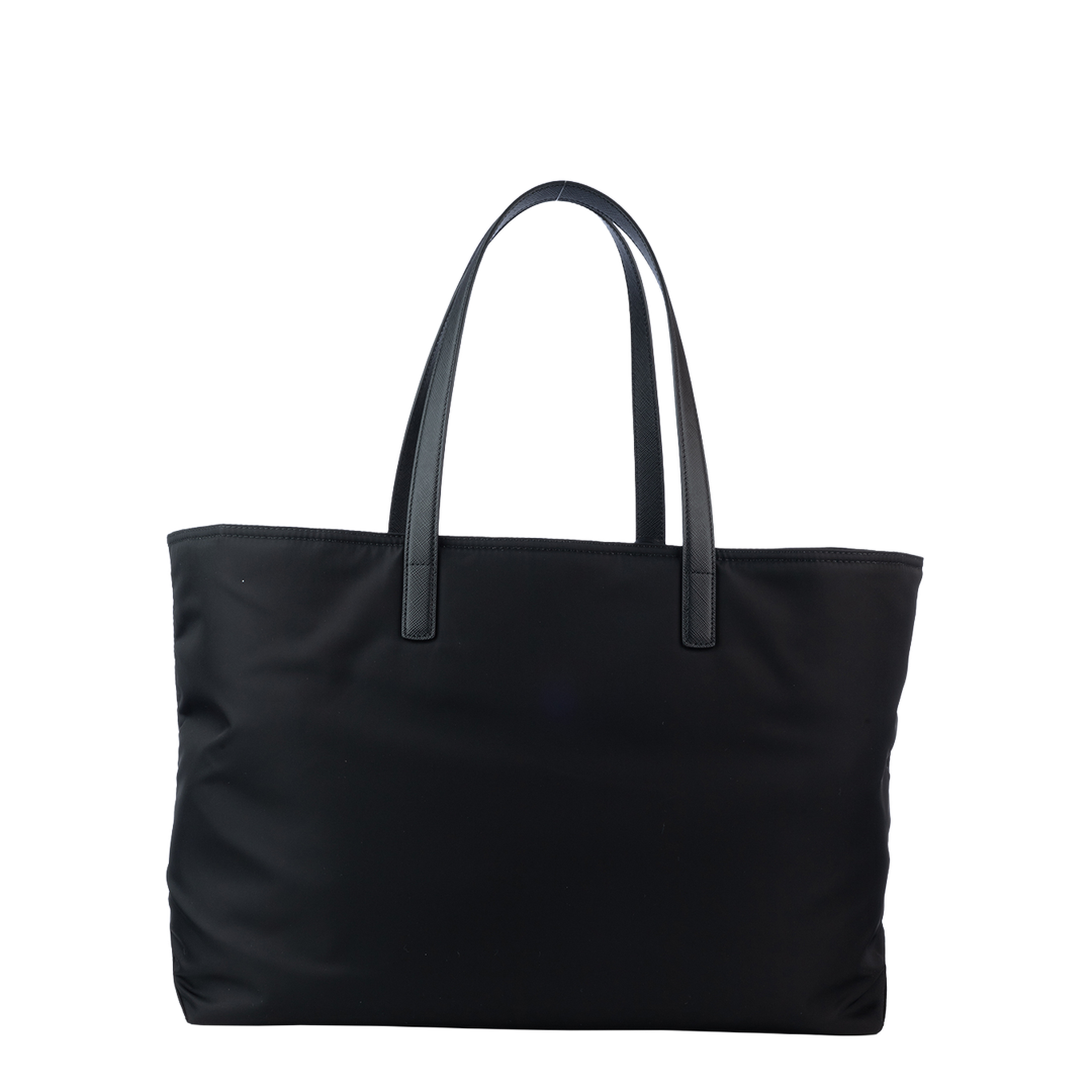 Re-Edition 1978 Large Re-Nylon & Saffiano Leather Tote Bag - Black - Image 2