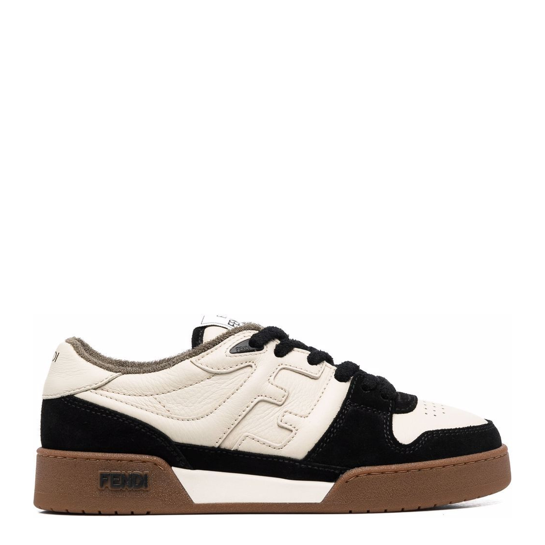 Match Suede and Leather Sneakers - Image 1