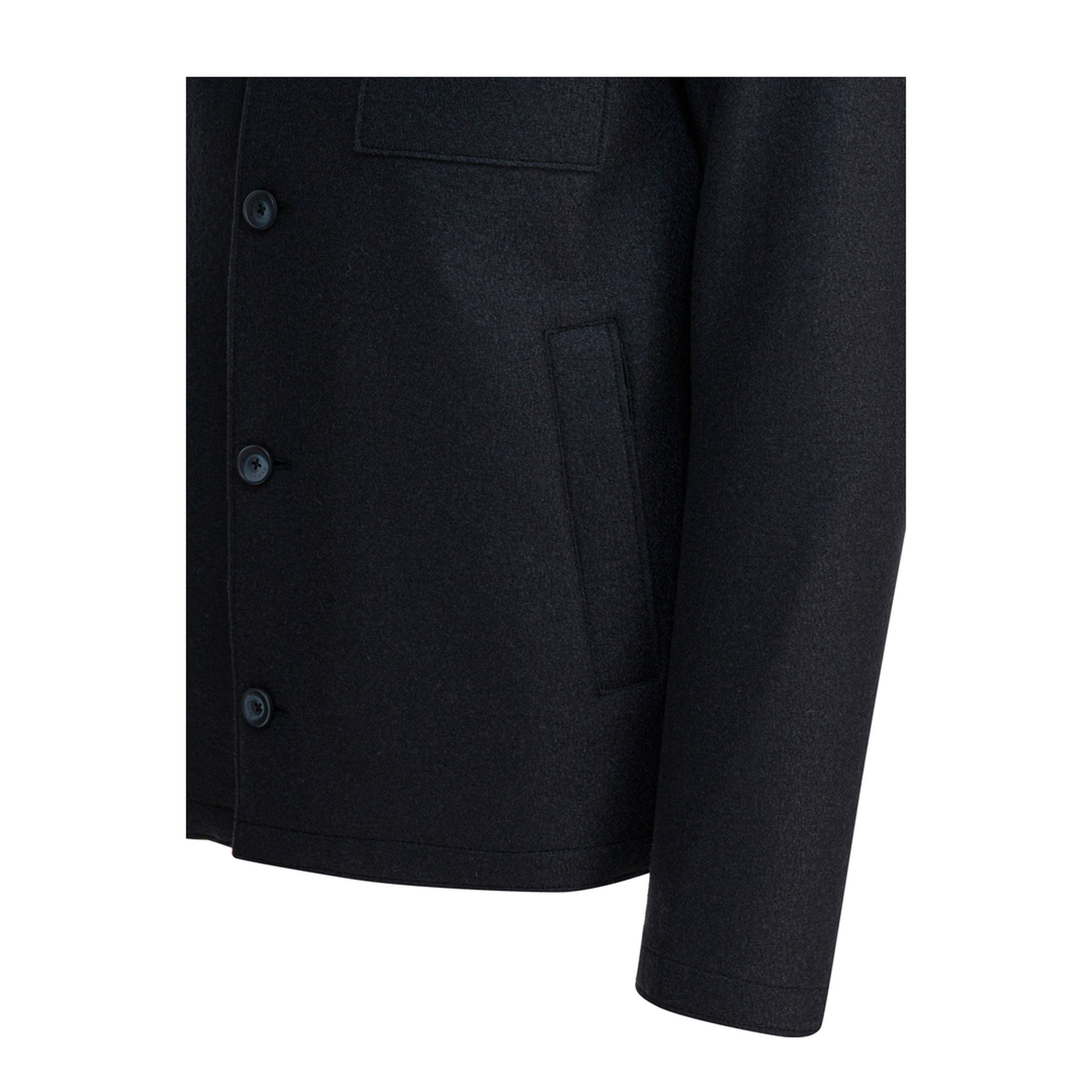 Virgin Wool Overshirt Jacket - Image 4