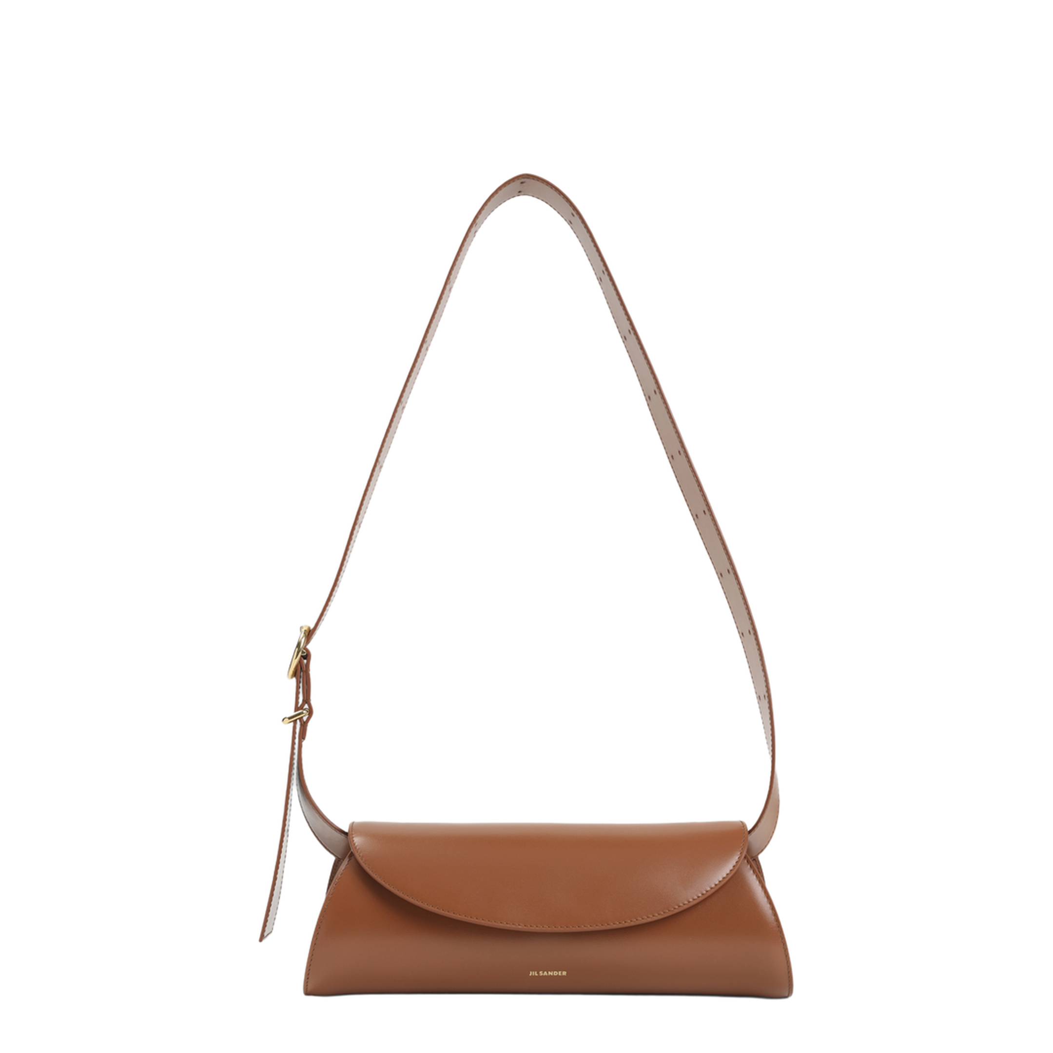 Cannolo Small Calf Leather Shoulder Bag - Tan - Image 3