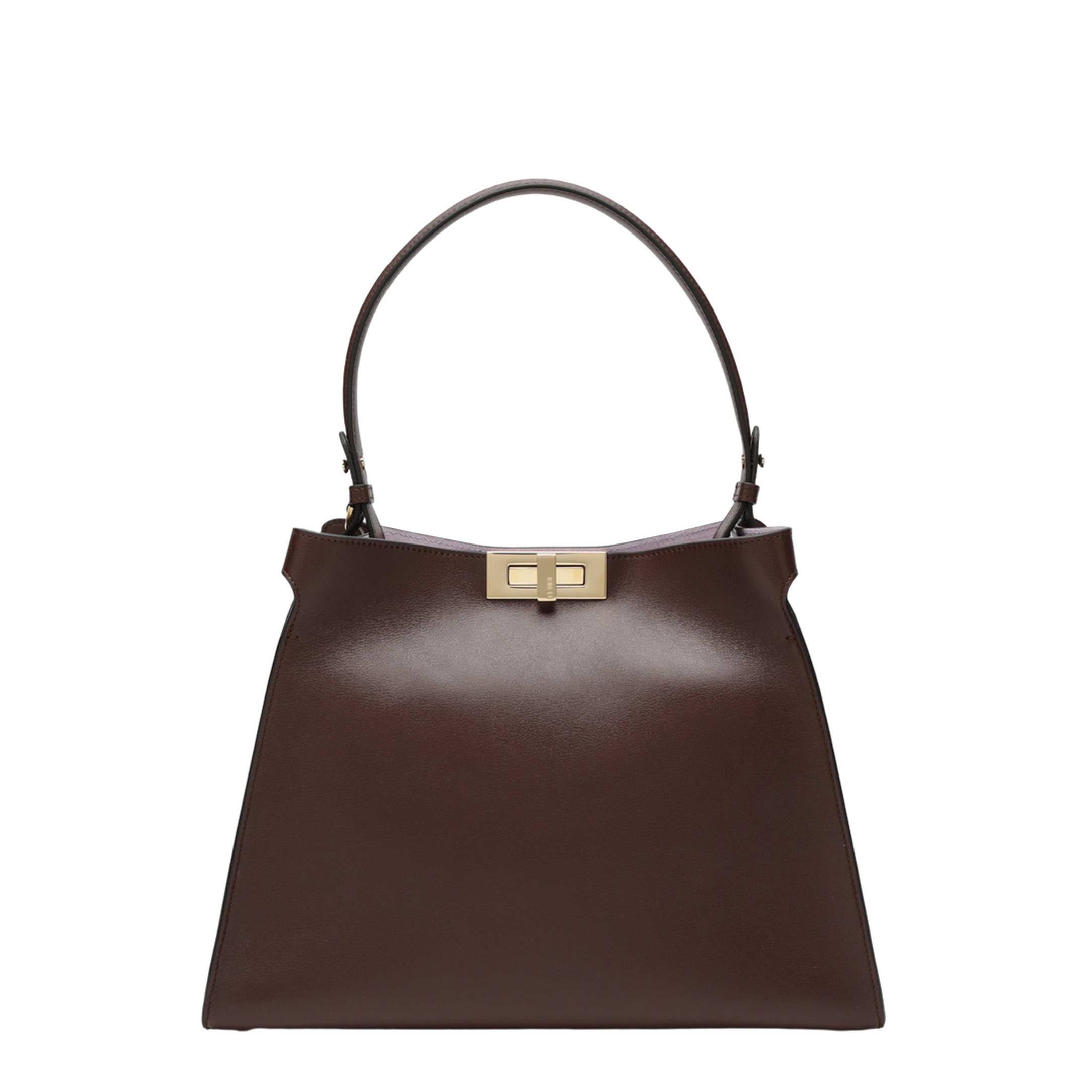Way Medium Leather Shoulder Bag - Dark brown - Image 1