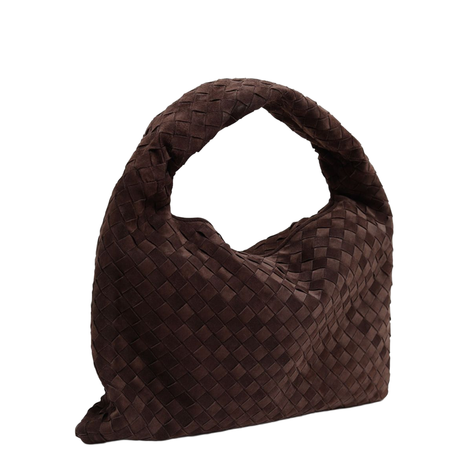 Hop Small Suede Hobo Bags - Brown - Image 2