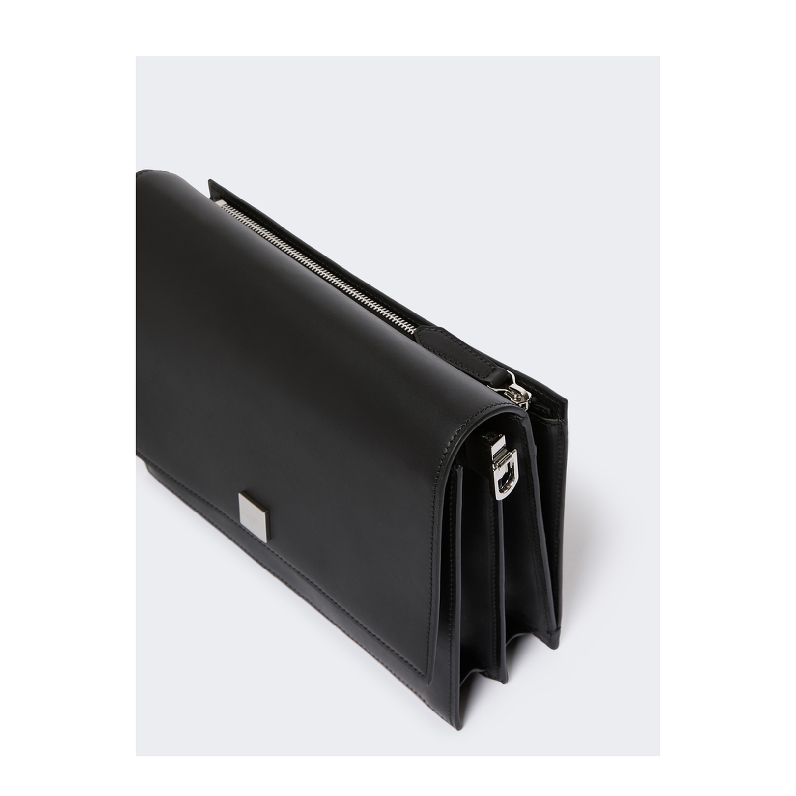 Biancaroughs Medium Leather Crossbody Bag Black - Image 4