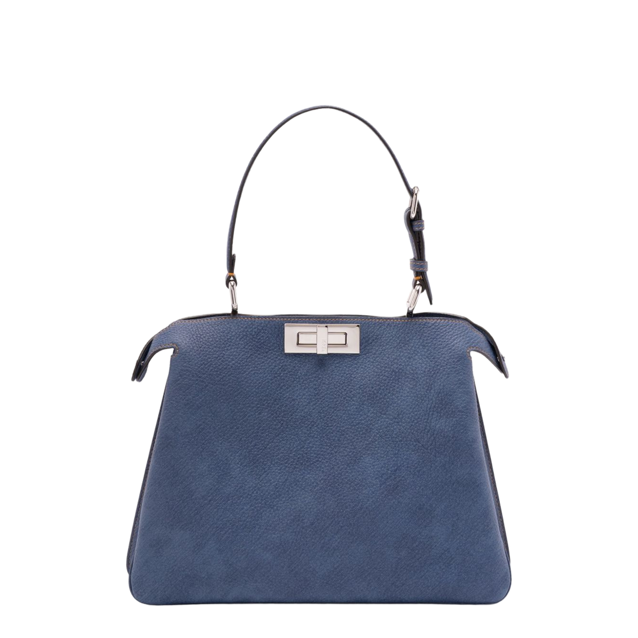 Peekaboo Soft Medium Cuoio Romano Leather Blue - Image 2