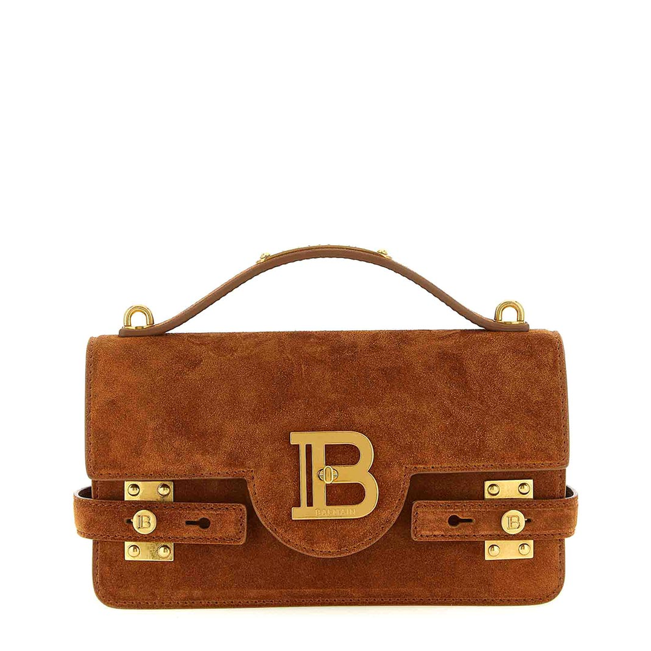 B-Buzz Shoulder 24 Suede Bag - Brown - Image 2