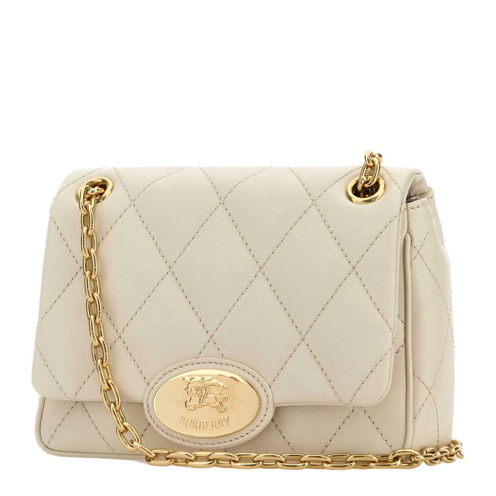 Ivory Leather Small Strand Shoulder Bag - Image 2