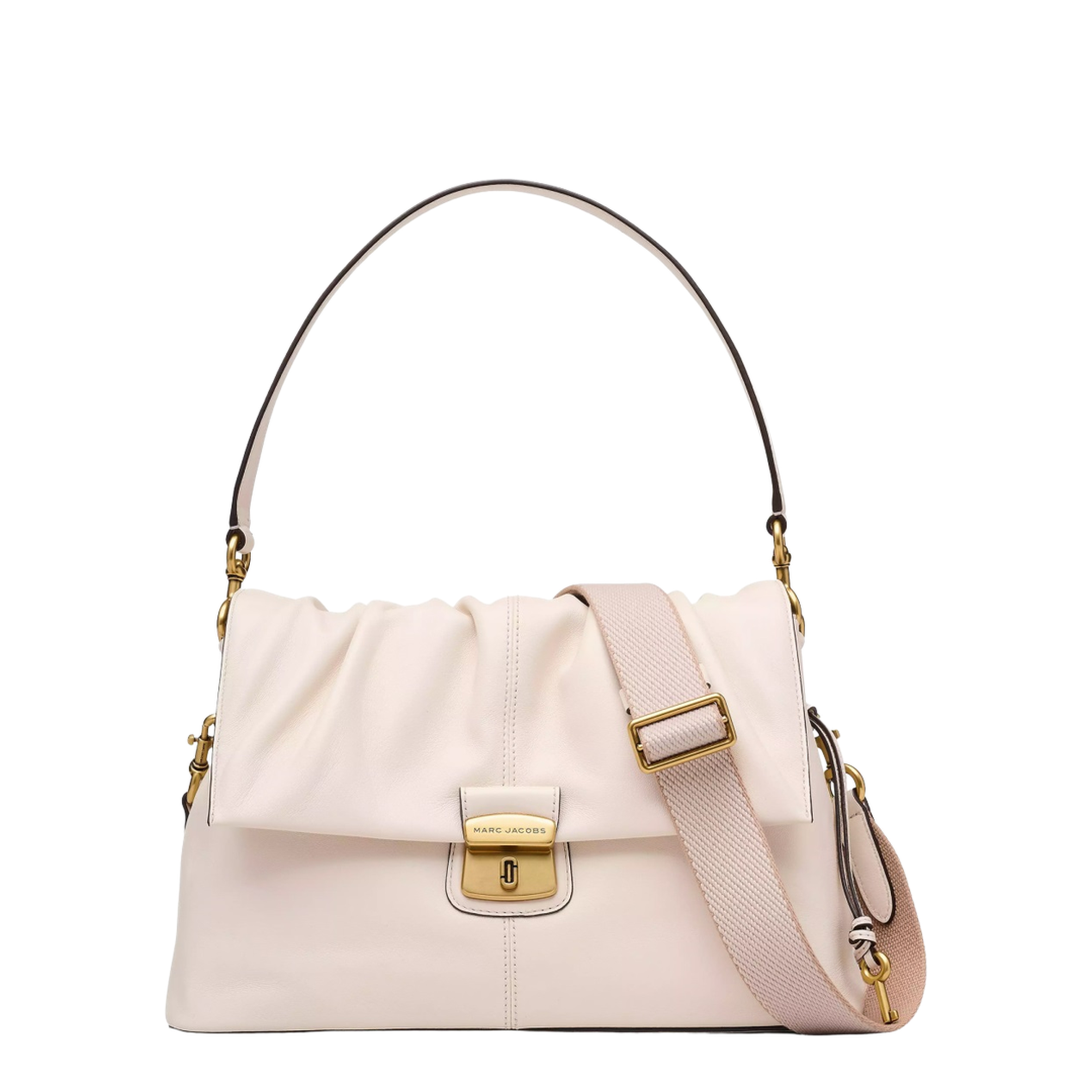 Nappa Leather Messenger Bag - Ivory - Image 4