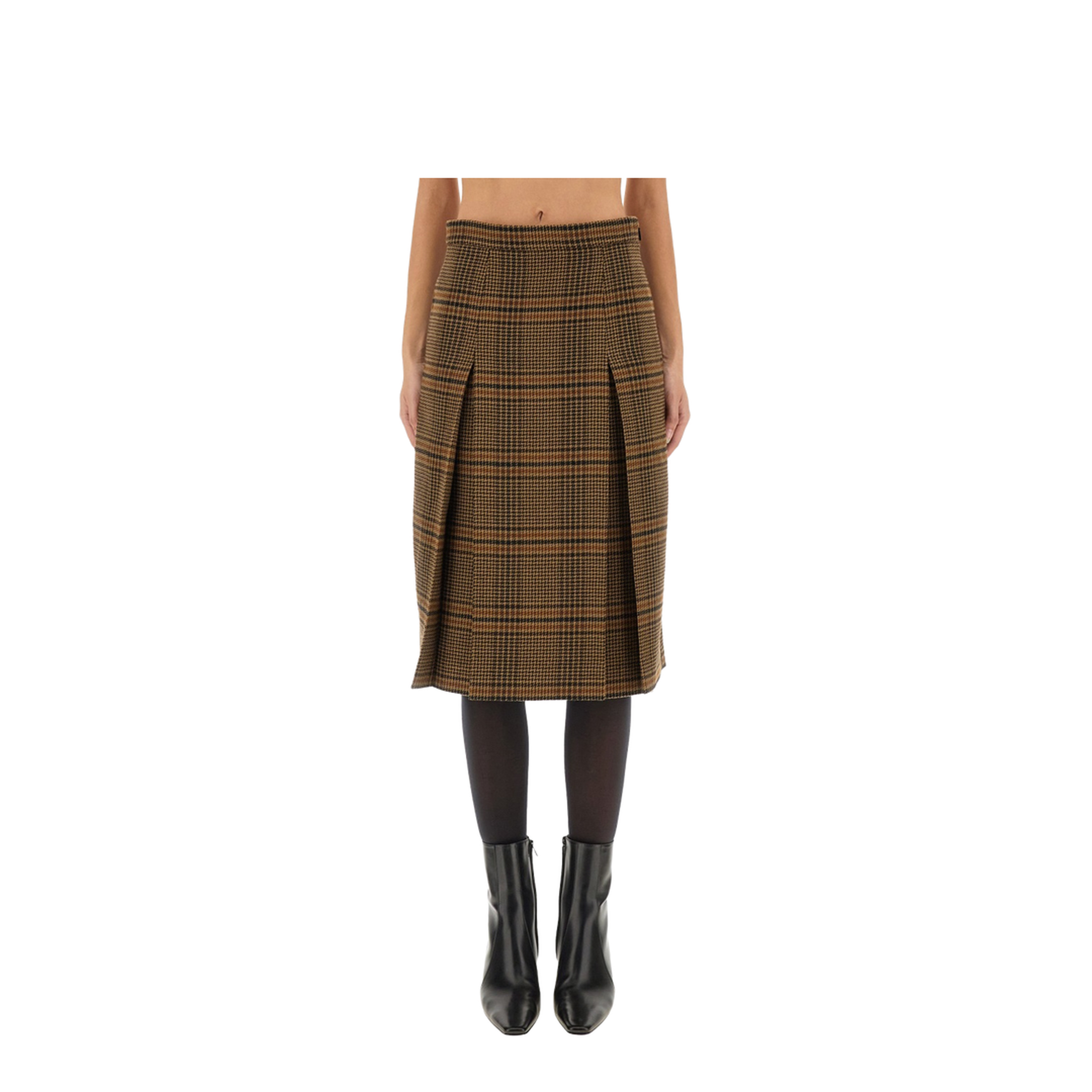 Wool and Cashmere Midi Skirt - Image 1