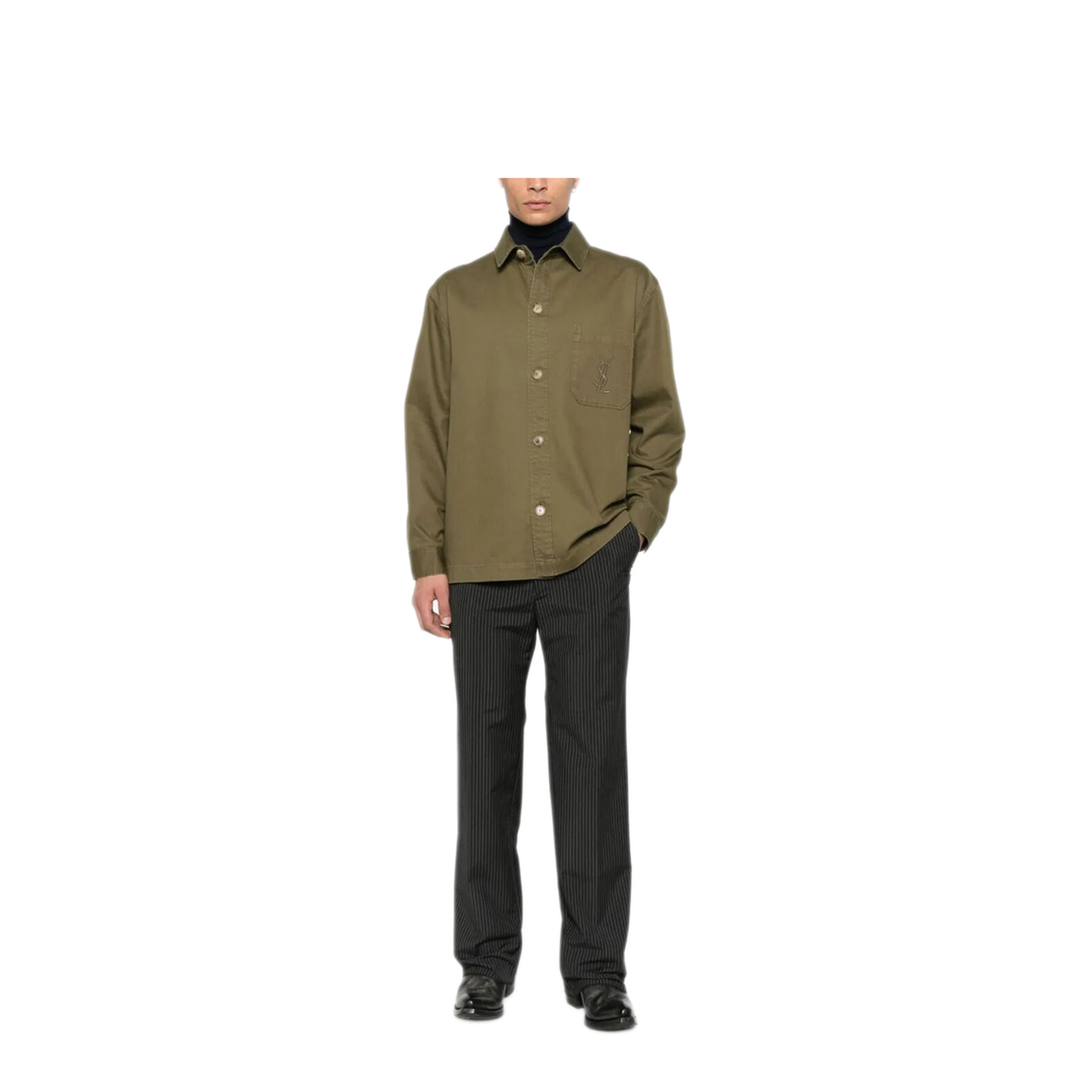Cassandra Overshirt in Cotton Linen Gabardine - Image 2