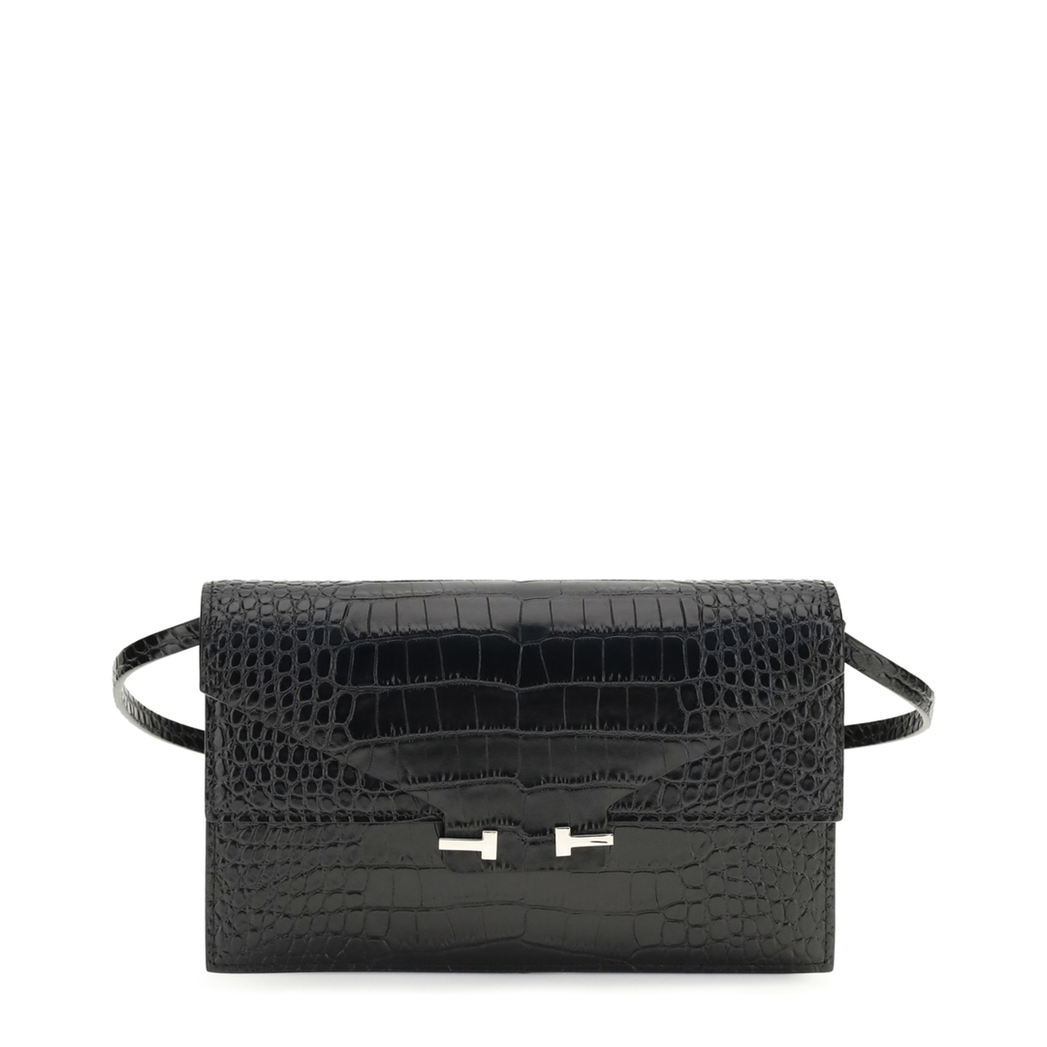 Crocodile Print Shoulder Bag - Image 1