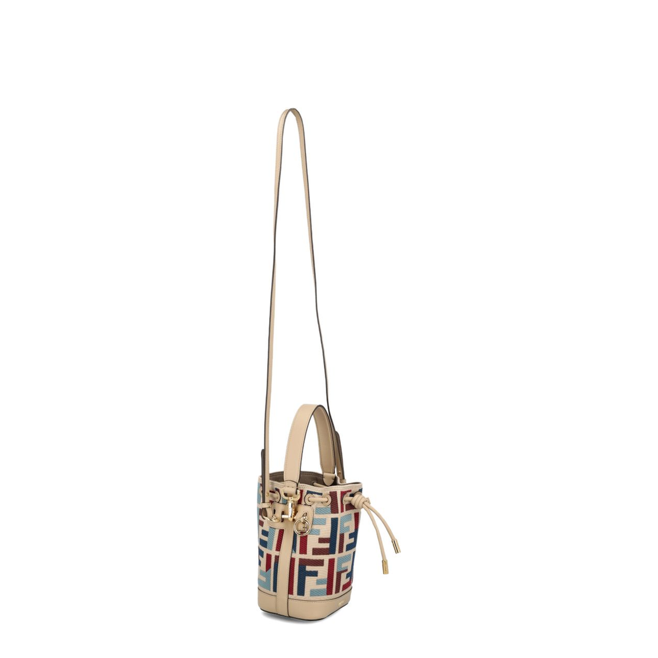 Mon Tresor Mini Canvas Bucket Bag - Multicolour - Image 2
