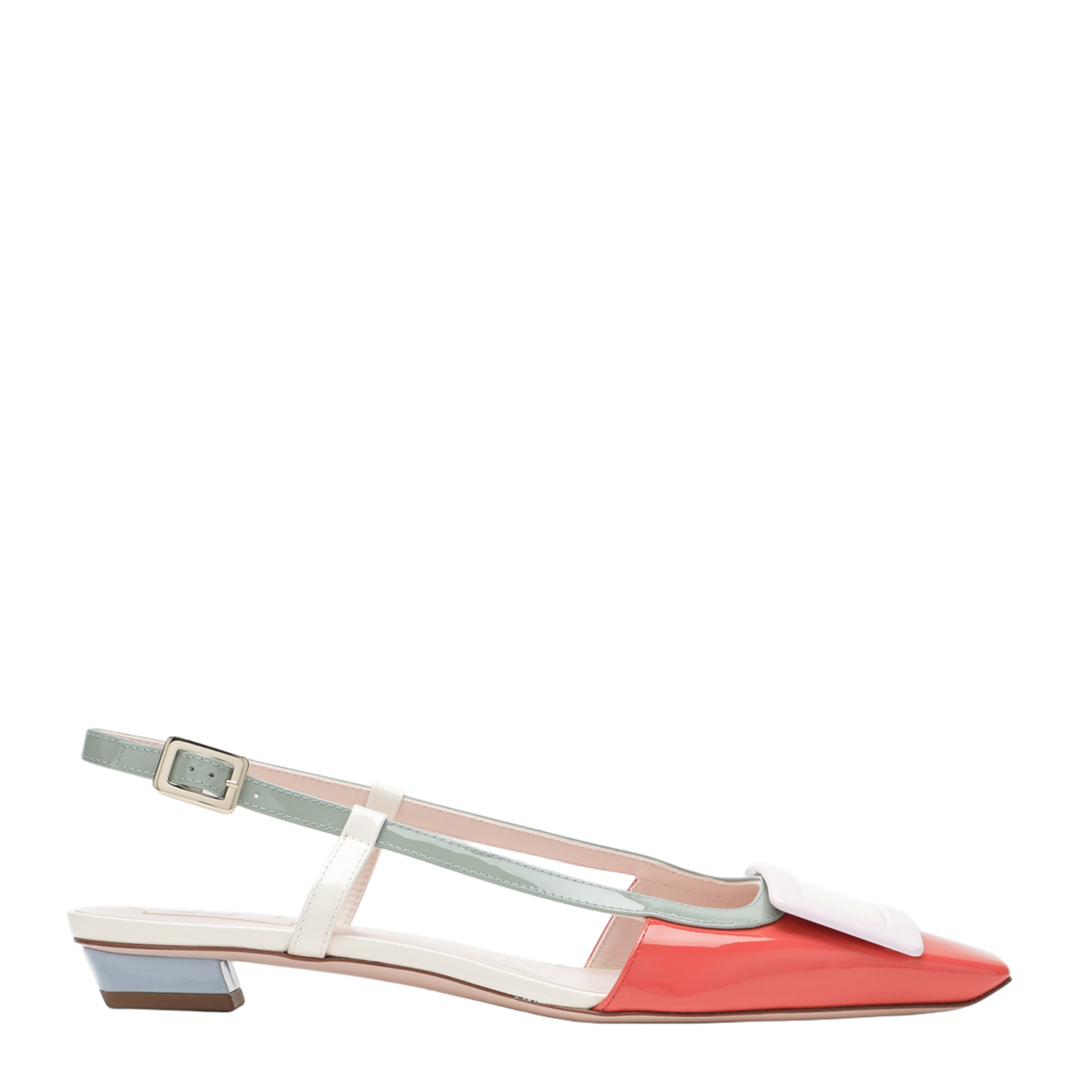 Multicolour Belle Vivier Slingback Ballerinas in patent leather - Image 1
