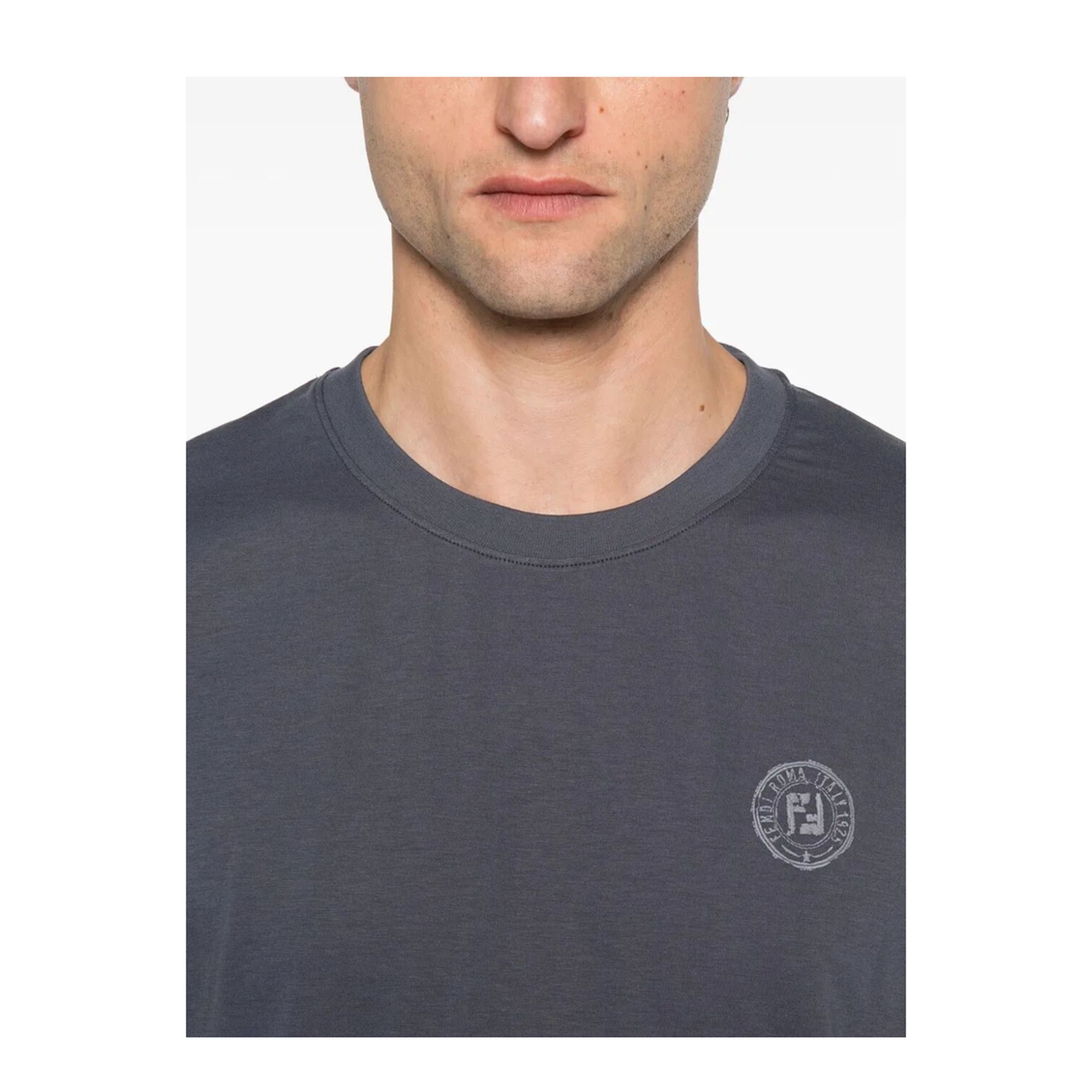 Postcards Logo Print Cotton T-Shirt - Image 4