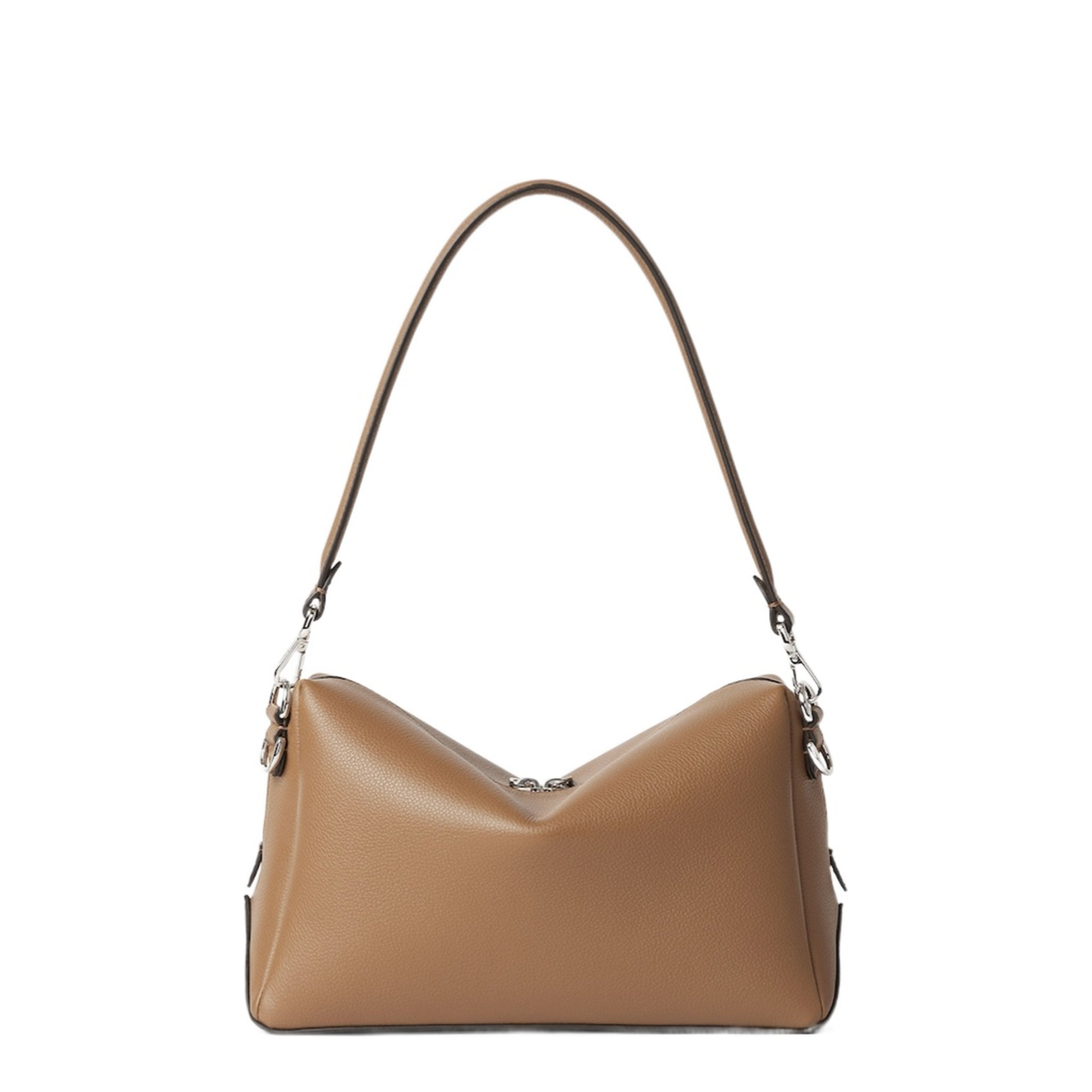 Handbag with Double Zipper and Adjustable Strap - Image 3