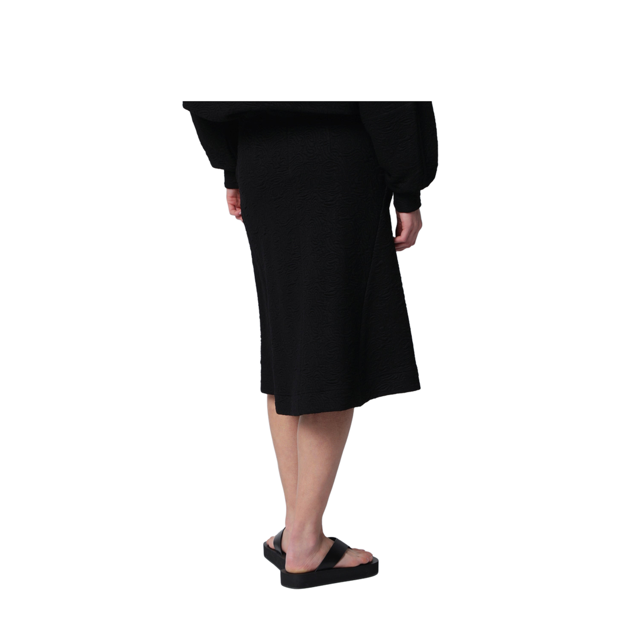 Black Viscose-Blend Skirt - Image 2