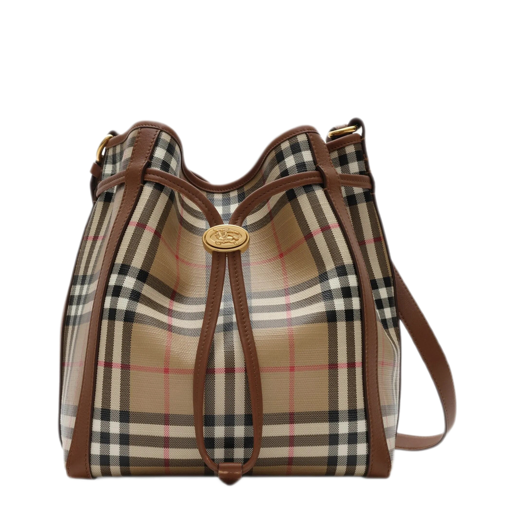 Mini Check Bucket Bag - Archive beige - Image 6