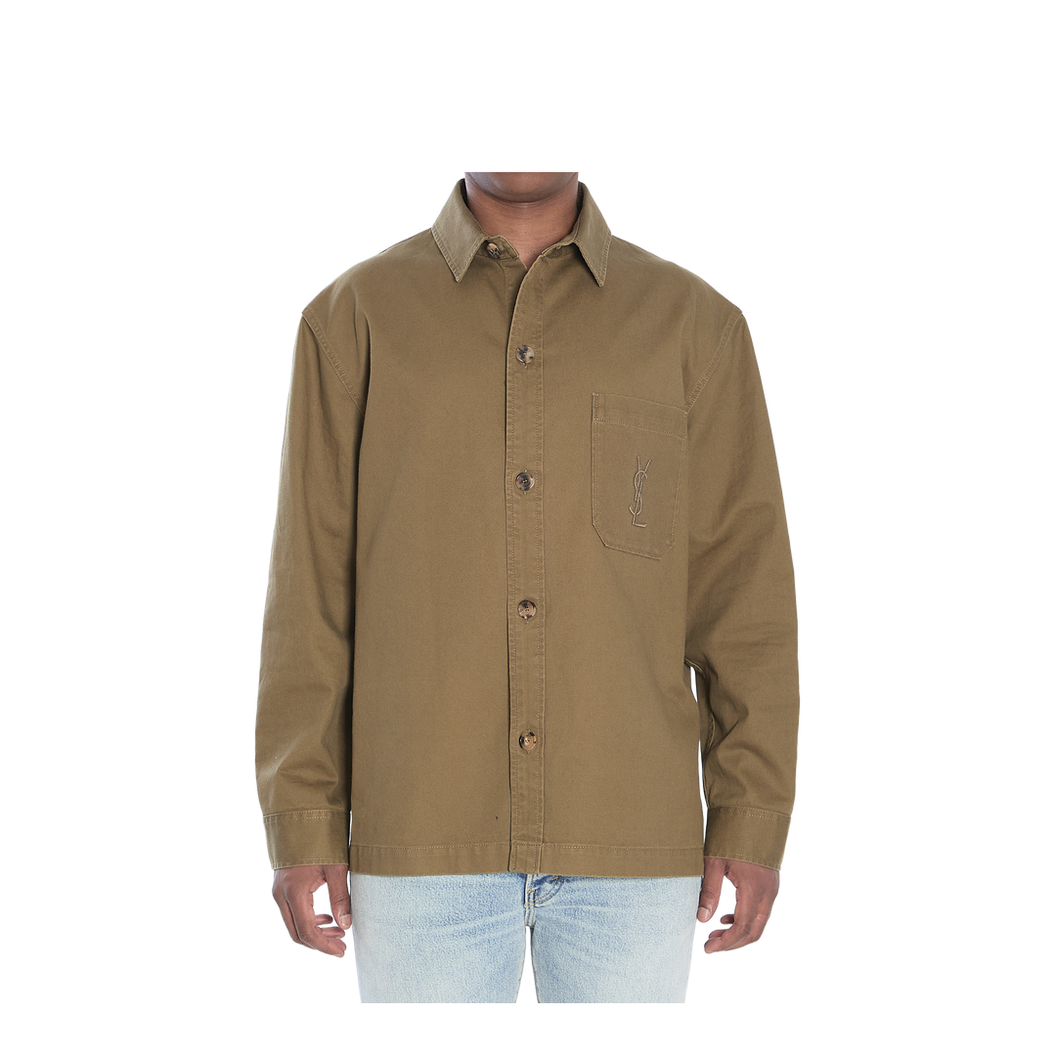 CASSANDRE Overshirt in Cotton Linen Gabardine - Image 1