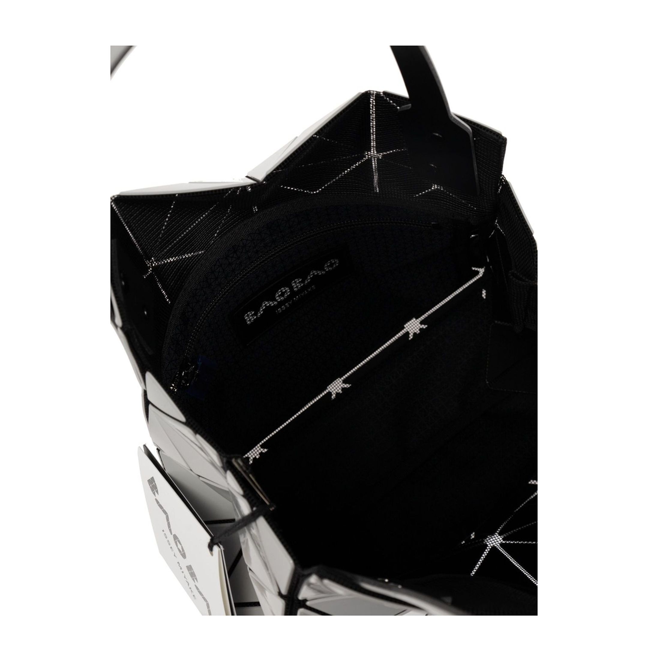 Carat Small PVC Top Handle Bag - Grey - Image 4