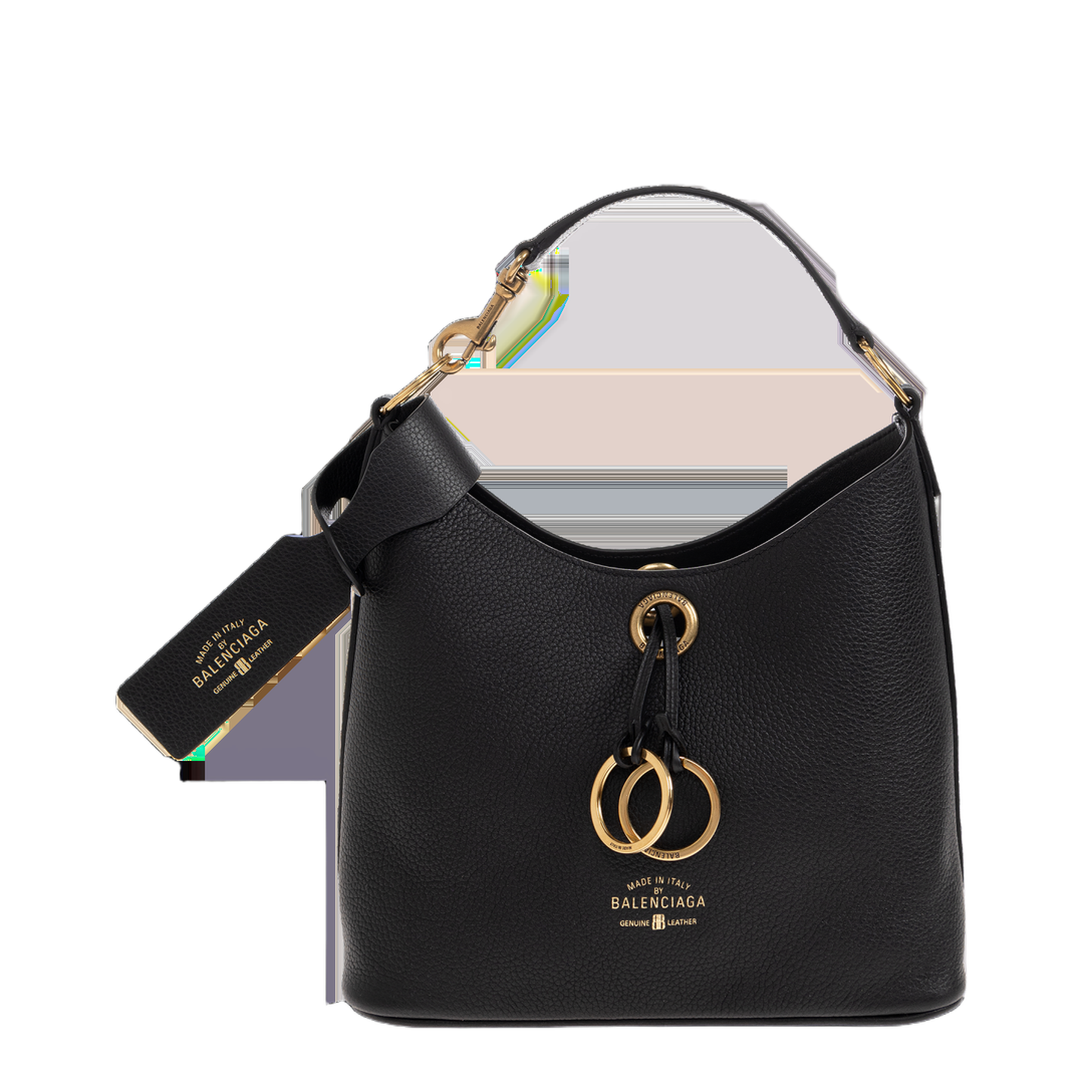Carrie Small Calfskin Handbag - Black - Image 3