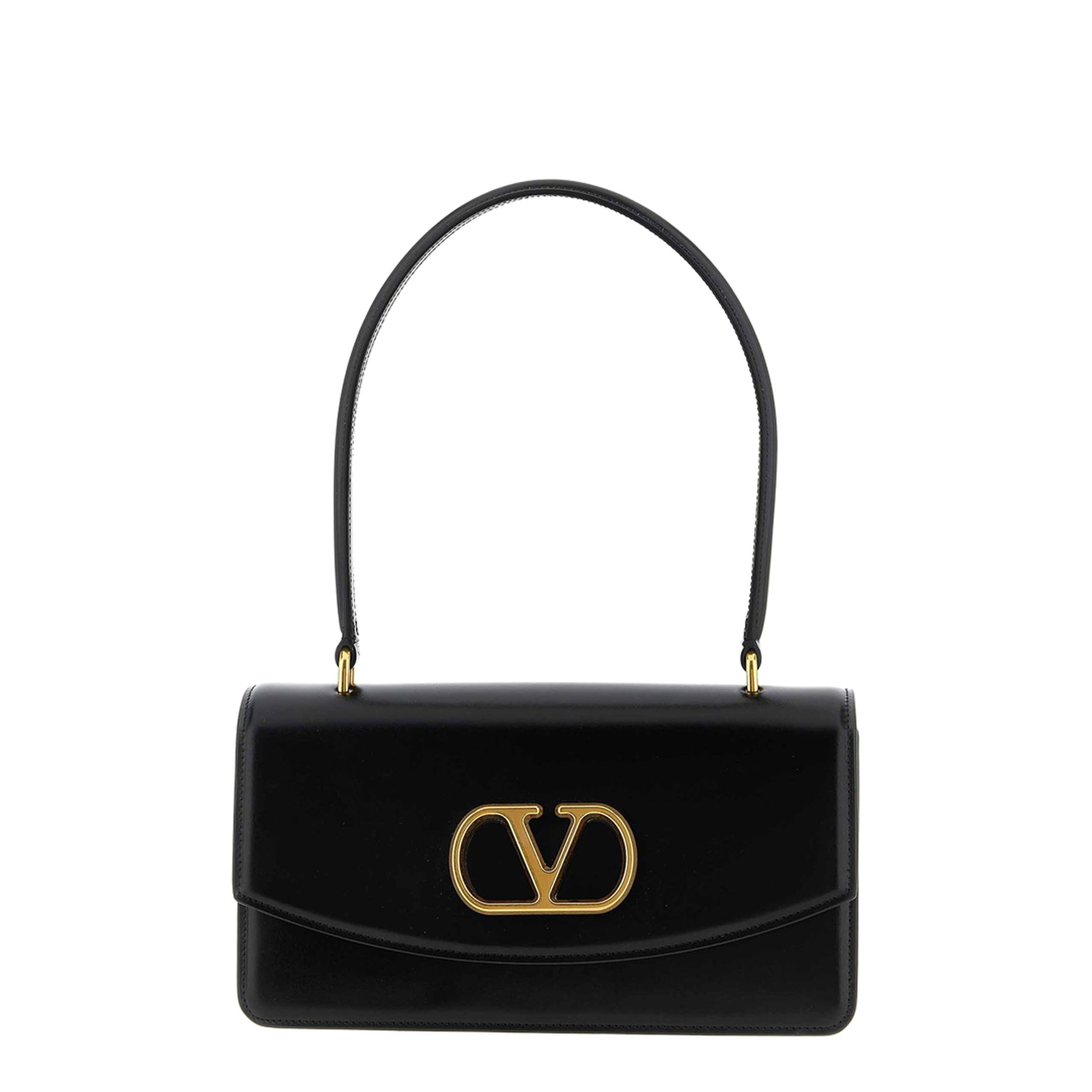 Vain Calfskin Shoulder Bag - Black - Image 1