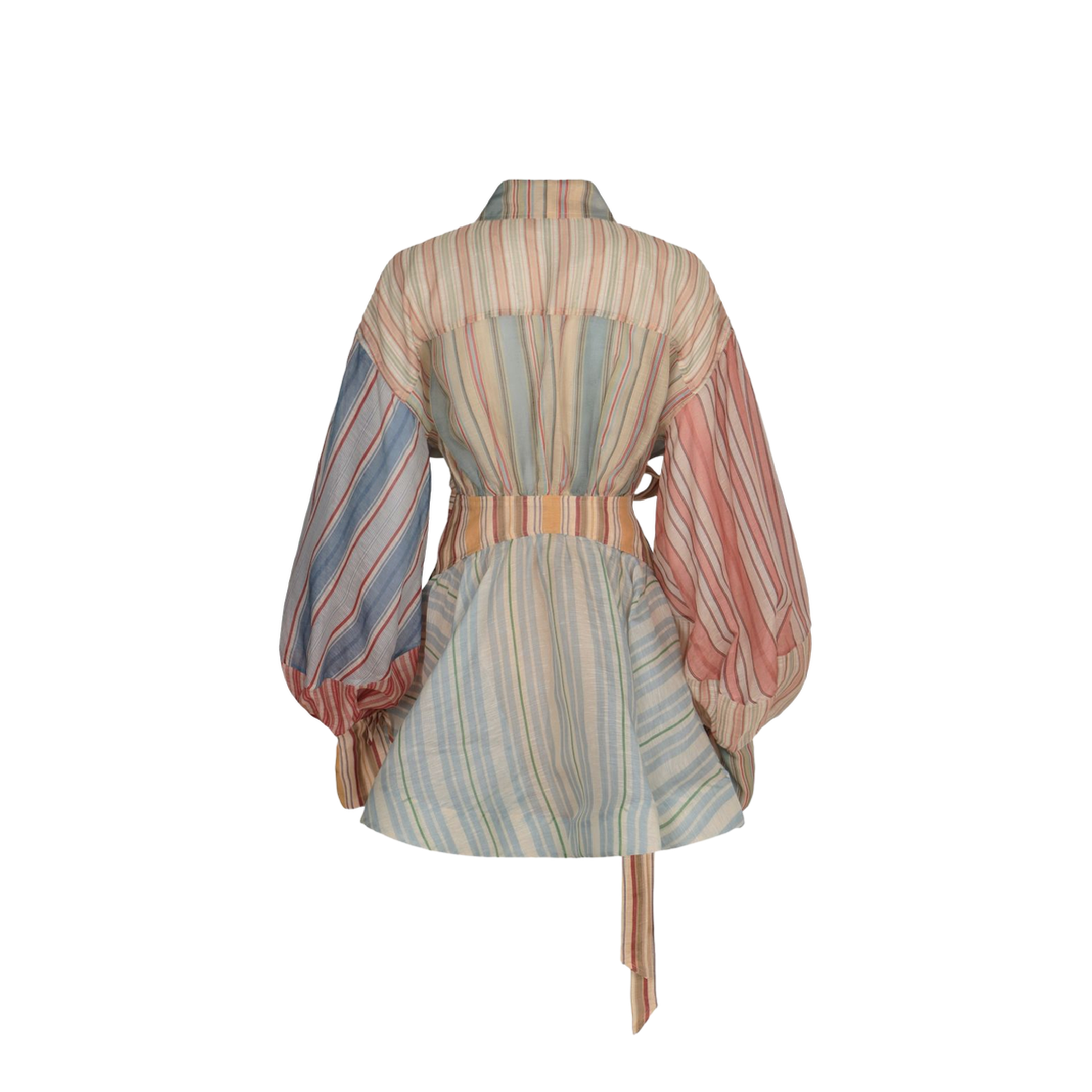 Rebellion Striped Mini Dress Spliced Stripes - Image 2