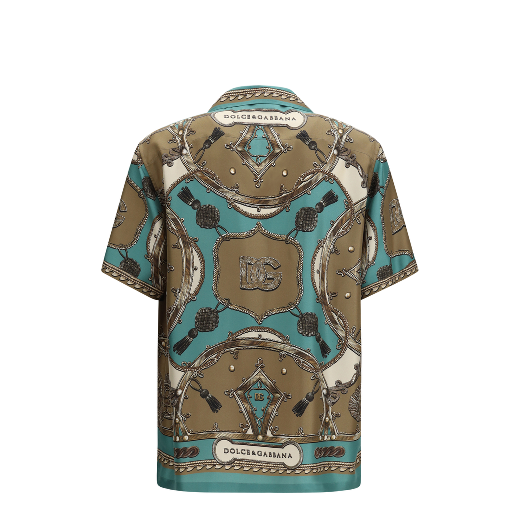 Hawaii Shirt in Washed Silk Twill with Cargo Print - Image 2
