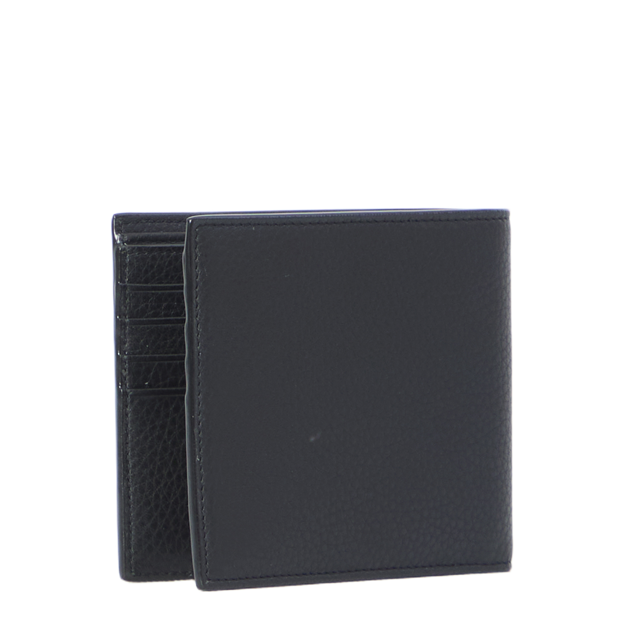 Tiny Cassandre East/West Wallet in Grained Leather (Black) - Image 2