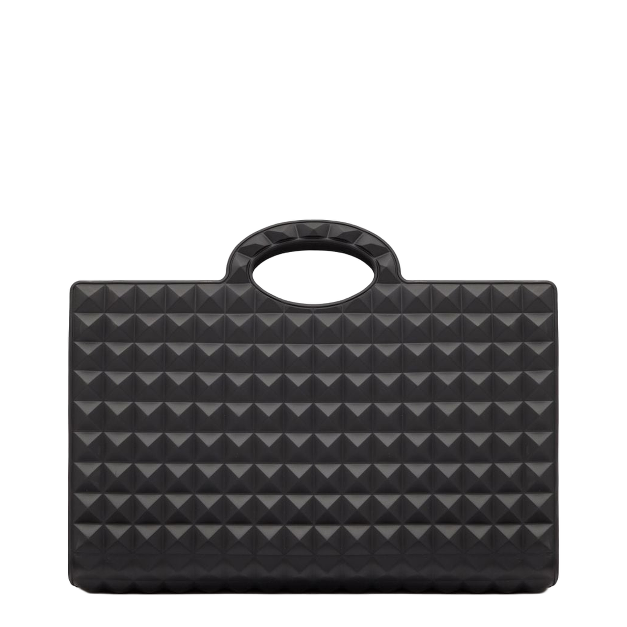 Black Rubber Le Troisième Shopping Bag - Image 2
