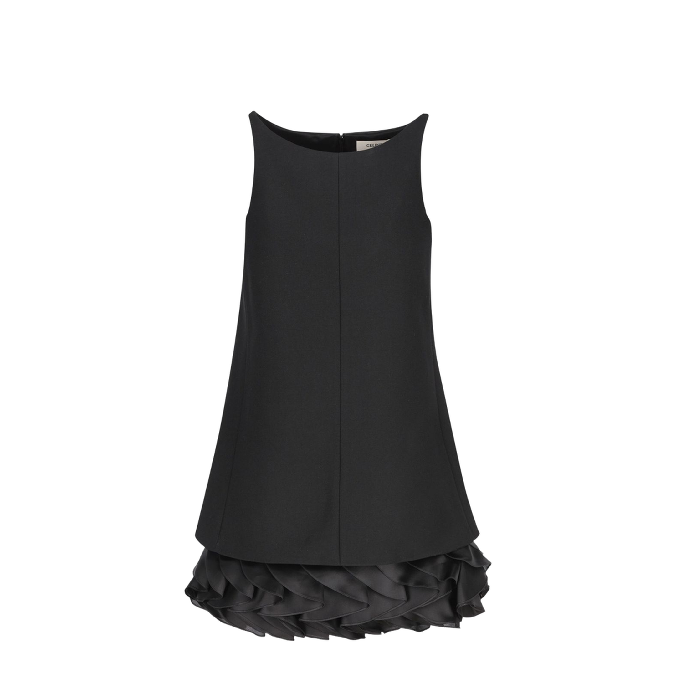 Bouquet Mini Dress in Gauffered Double Wool - Image 3