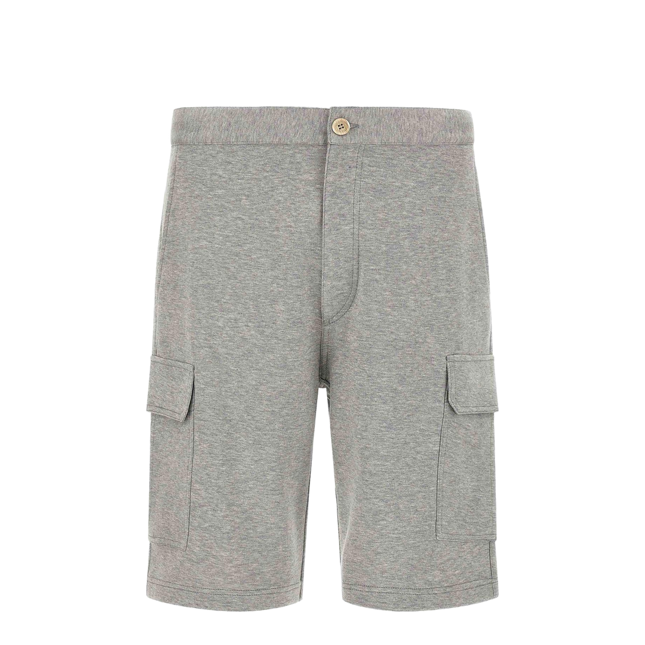 Men's Cargo Bermuda Shorts - Grey - Image 1