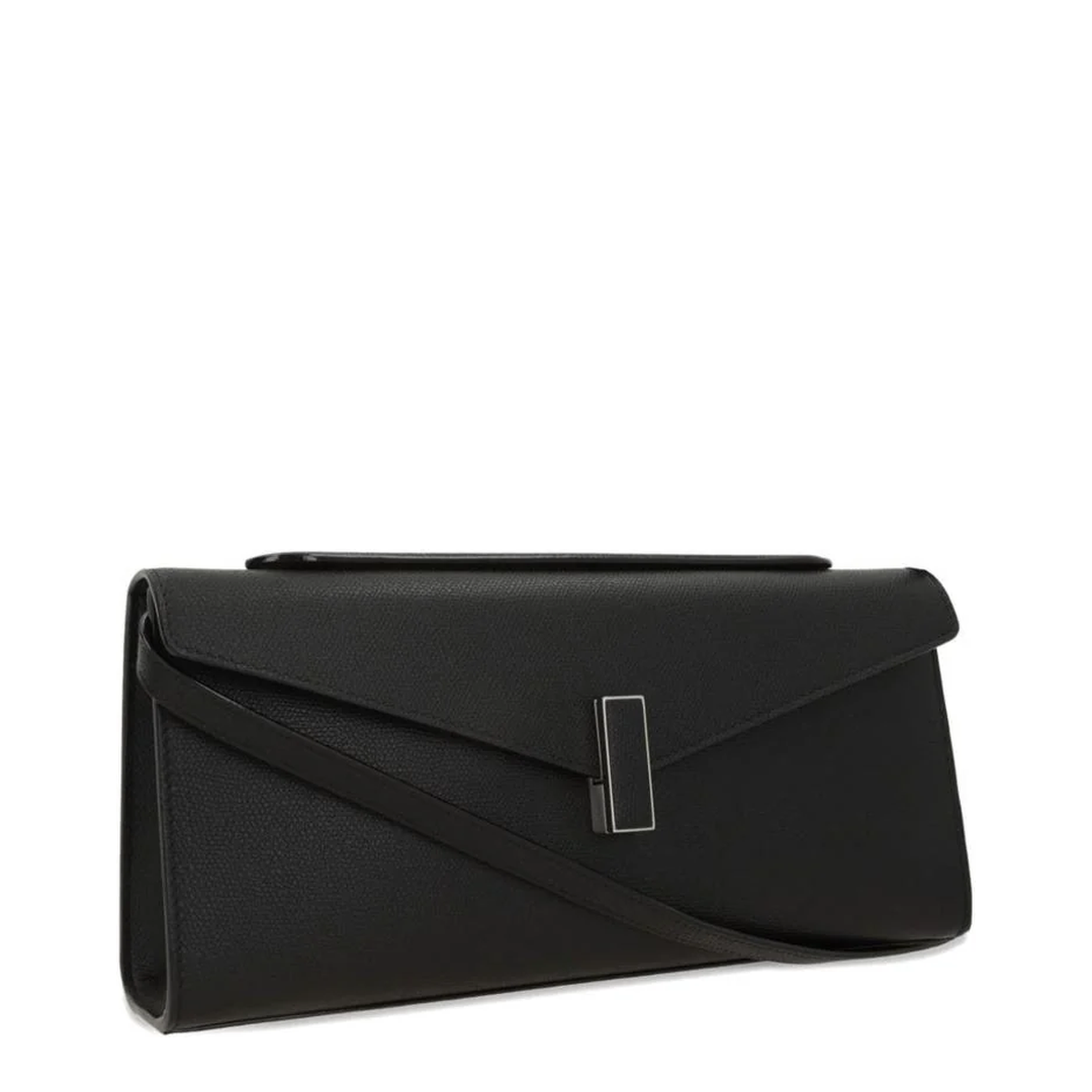Iside Leather Clutch Bag - Black - Image 4
