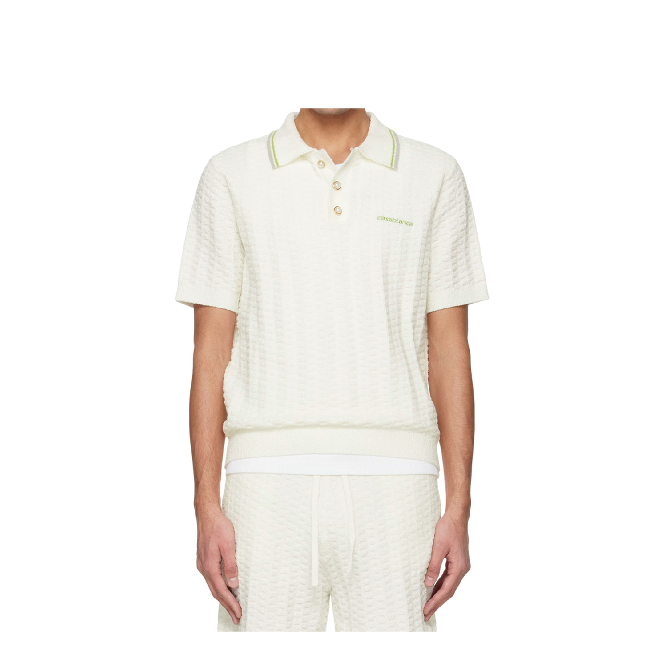 Tennis Bouclé Polo Shirt - Image 1