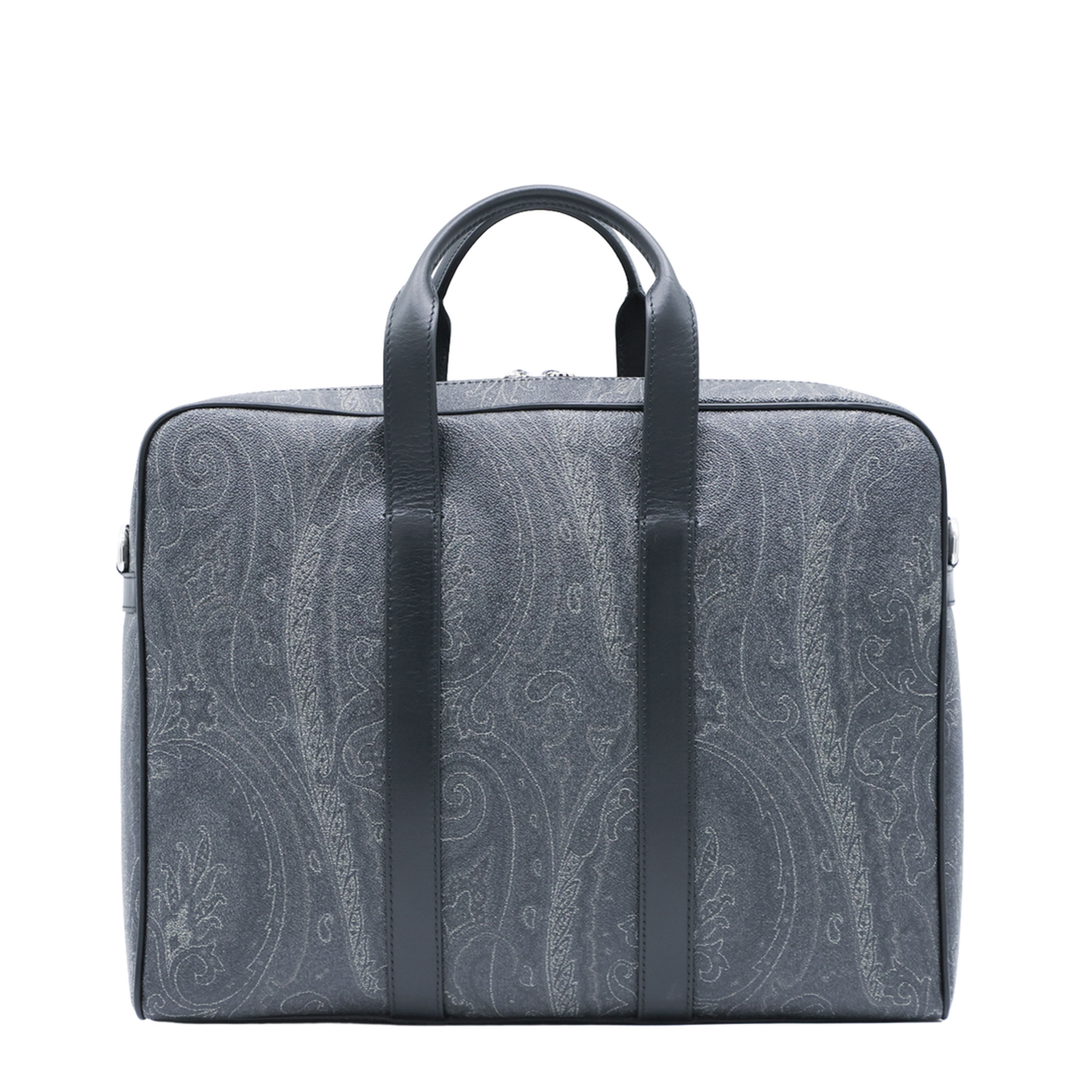 Coated Canvas Briefcase - Black - Image 5