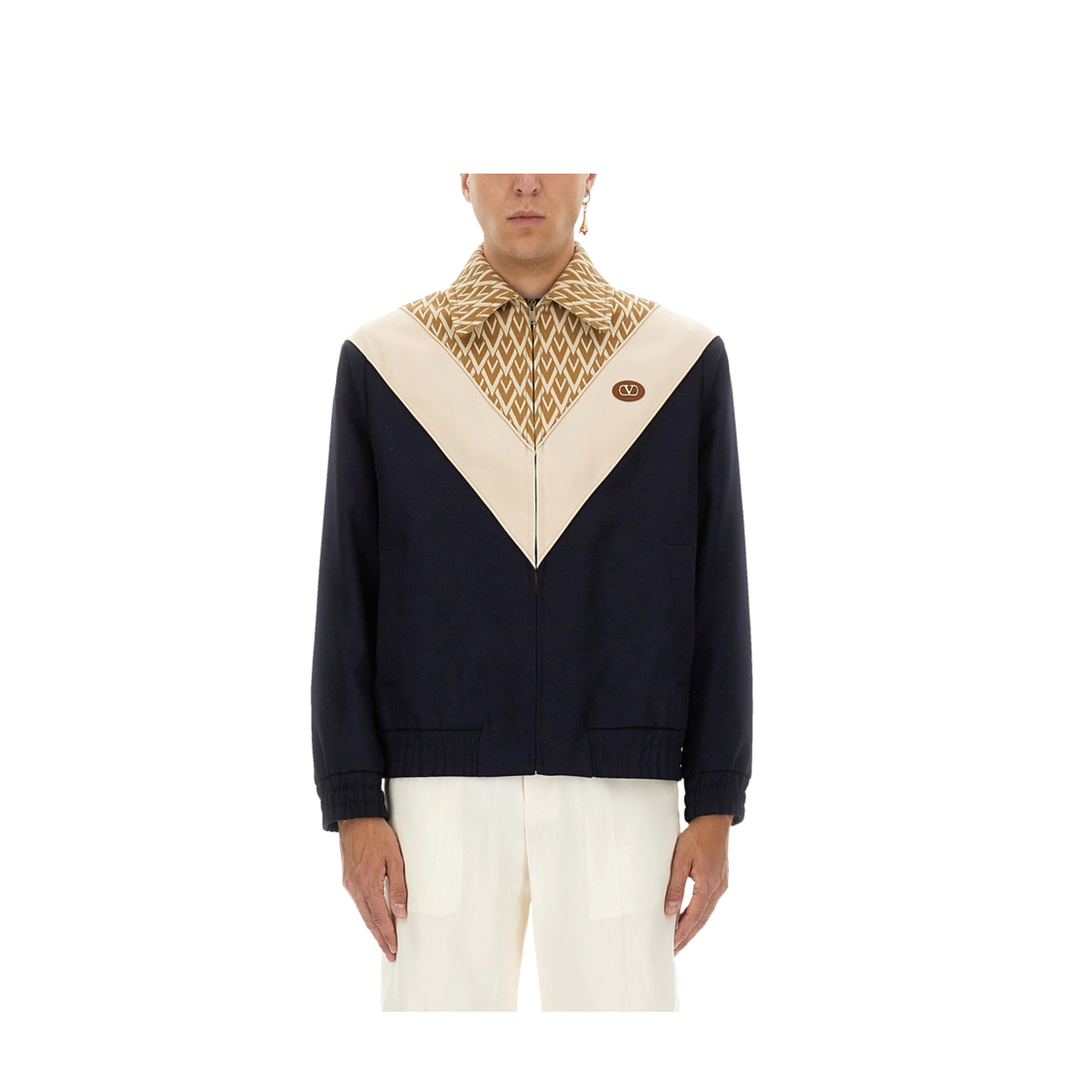 Wool Bomber Jacket with Print TOUTE LA V - Image 1